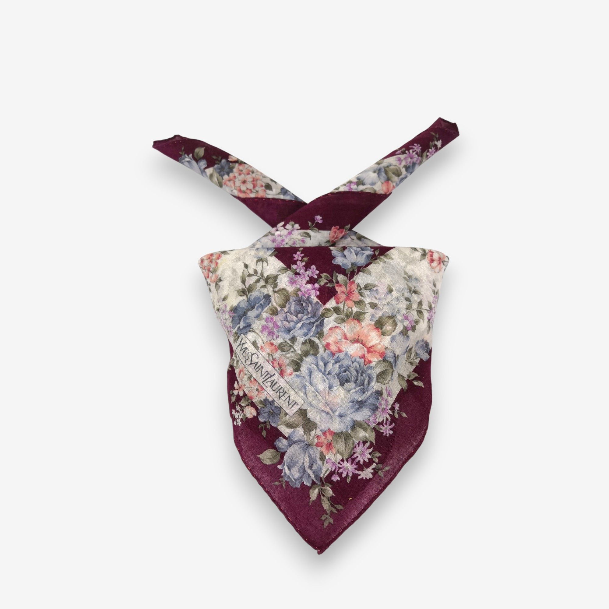 Vintage Vintage Yves Saint Laurent Handkerchief Neckerchief Bandana Size ONE SIZE - 1 Thumbnail