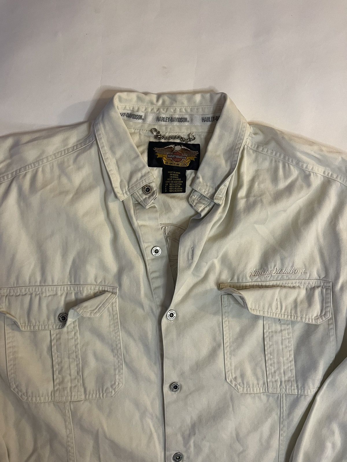 Harley Davidson Harley Davidson Mechanic Shop Shirt Work Shirt Size US XL / EU 56 / 4 - 3 Thumbnail