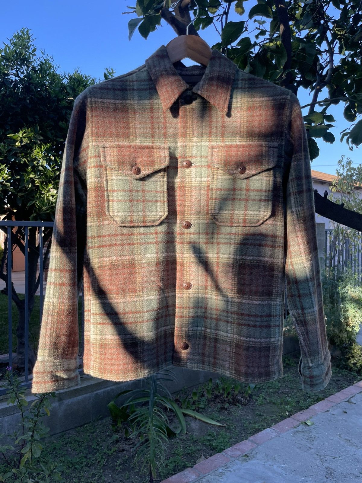RRL Ralph Lauren RRL Ralph Lauren Plaid Wool Knit Western Shirt XS Size US XS / EU 42 / 0 - 10 Thumbnail