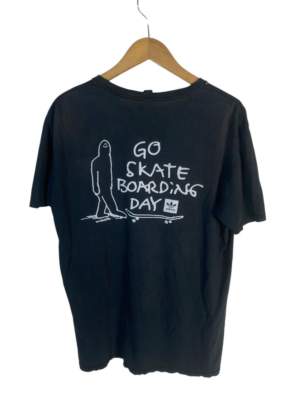 Anvil “Go skate boarding day” distressed tshirt by anvil Size US M / EU 48-50 / 2 - 1 Thumbnail