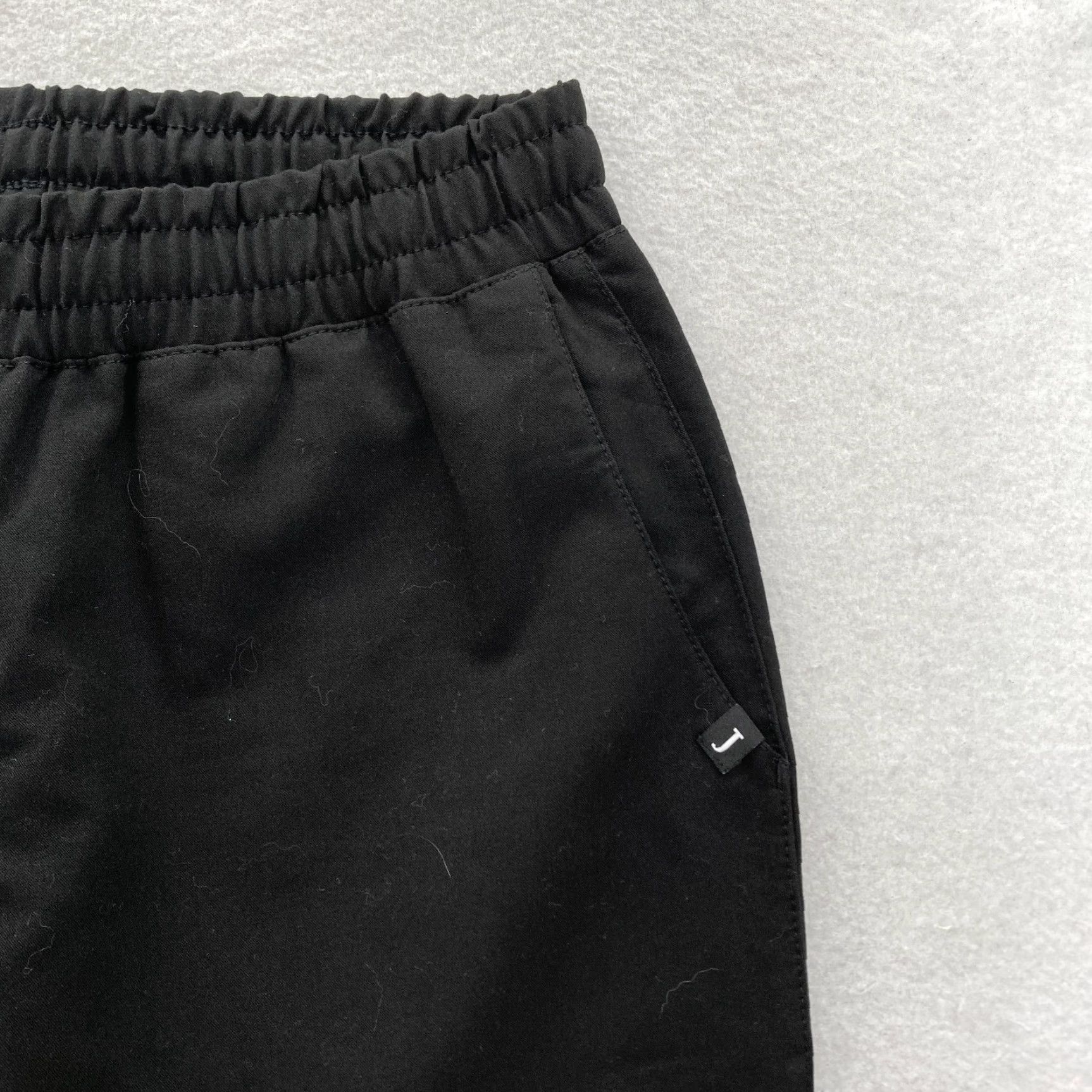 Essentials Jaanuu Essential Drawstring Scrub Pants Women's XS Black Stretch Split Ankle NWT Size 26" / US 2 / IT 38 - 3 Thumbnail