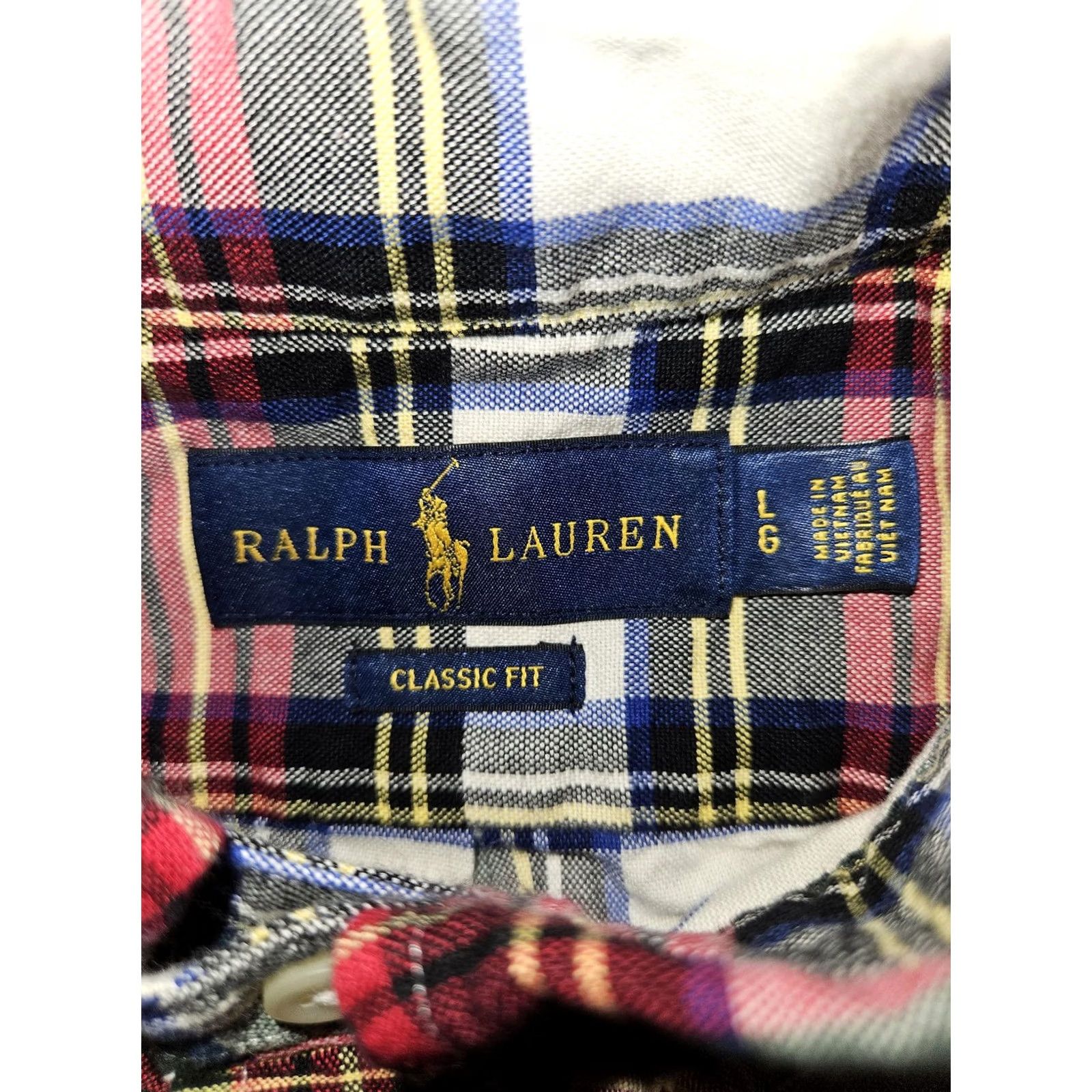 Ralph Lauren Ralph Lauren Shirt Mens Large Multicolor Plaid Button Down Long Sleeve Pony Logo Size US L / EU 52-54 / 3 - 2 Thumbnail