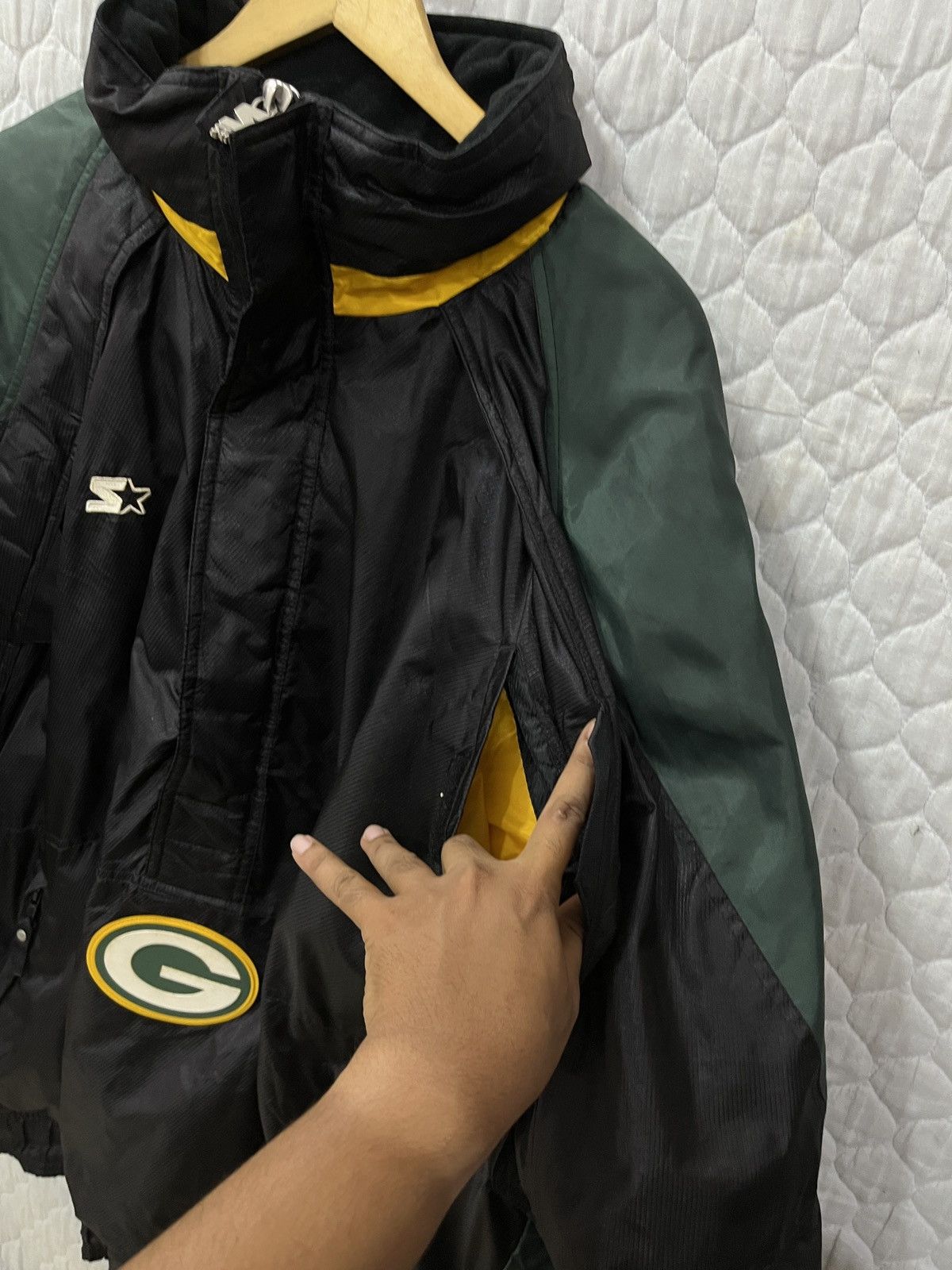 Starter 🔥🔥🔥HYPE STARTER NFL GREEN BAY PACKERS JACKET Size US XXL / EU 58 / 5 - 12 Thumbnail