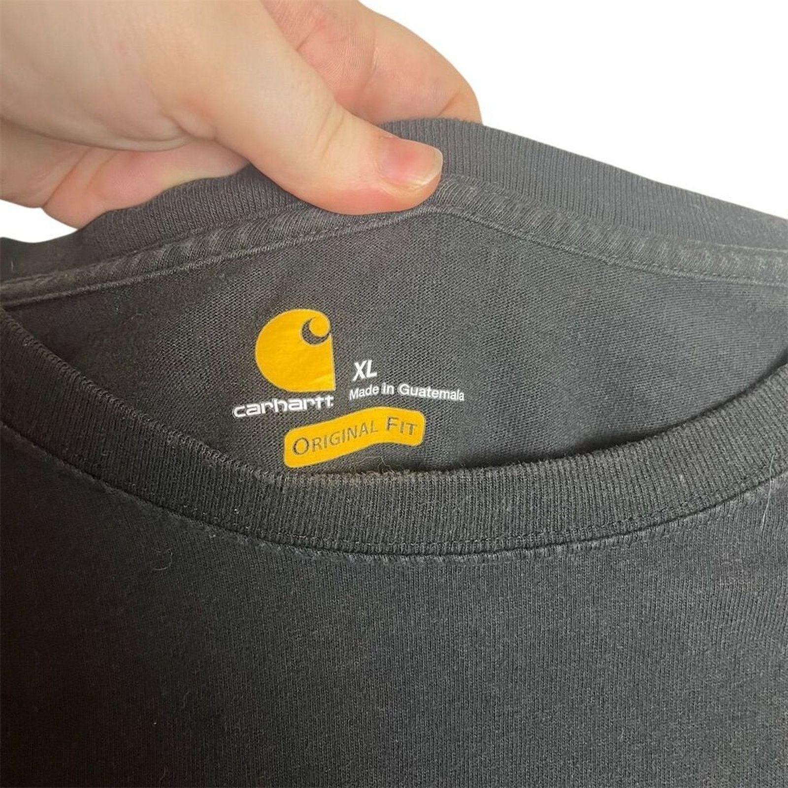 Carhartt Carhartt Men's XL Black Pullover Long Sleeve Crewneck Size US XL / EU 56 / 4 - 4 Thumbnail