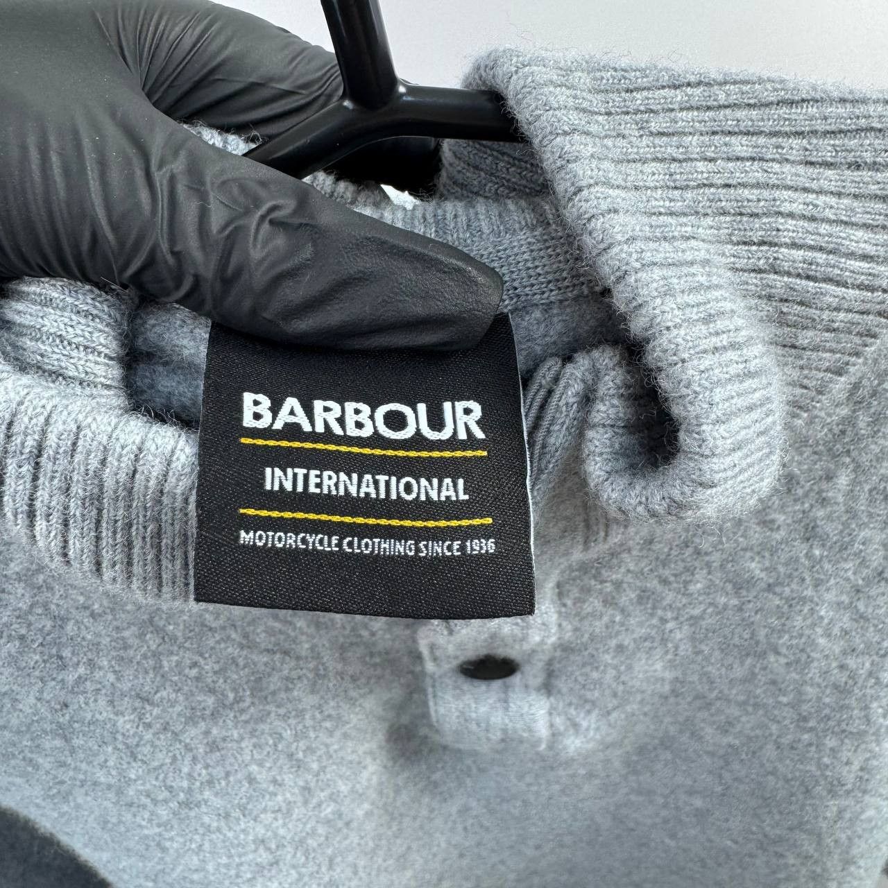 Barbour Barbour International Sweater Mens Grey Knit Half Button M Size US M / EU 48-50 / 2 - 4 Thumbnail