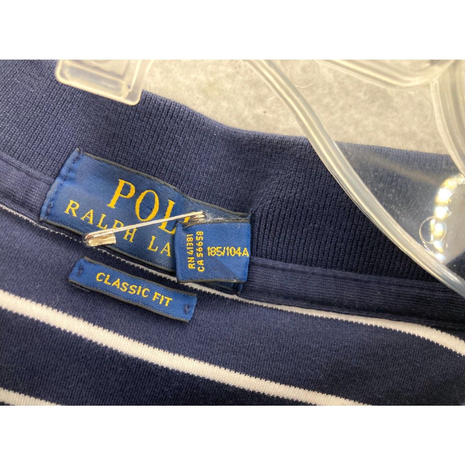 Polo Ralph Lauren Polo Ralph Lauren Mens Shirt XL Blue Striped Classic Fit Polo Size US XL / EU 56 / 4 - 4 Thumbnail