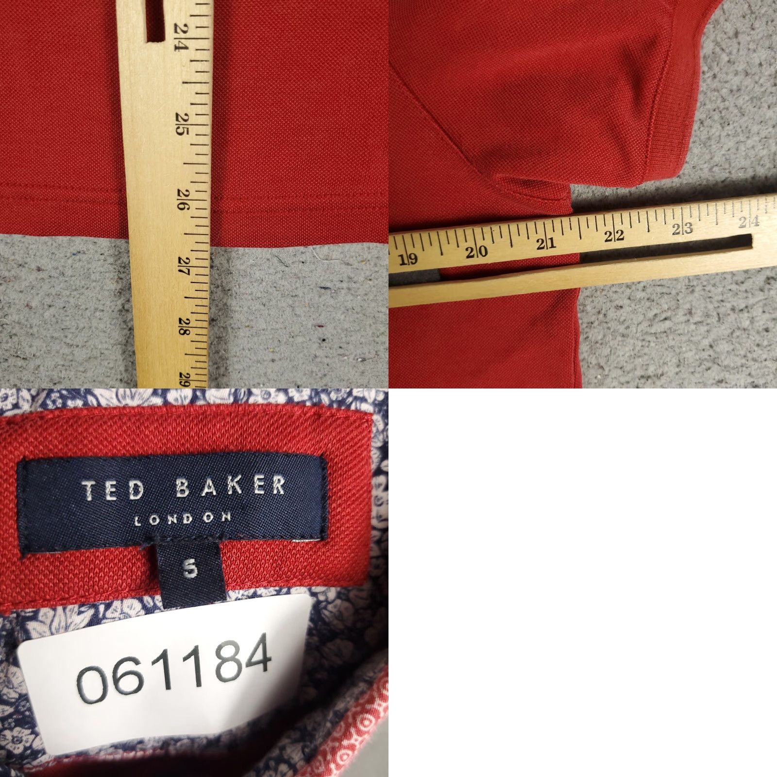 Ted Baker VINTAGE Ted Baker London Polo Shirt Men Size 5 Red Short Sleeve Casual All Seasons Size US S / EU 44-46 / 1 - 8 Thumbnail