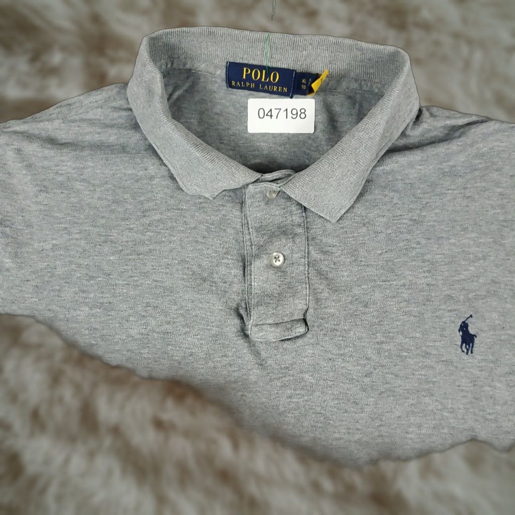 Ralph Lauren Ralph Lauren Polo Shirt Mens XL Gray Short Sleeve Button-Front Collared Casual Sports Mens Size US XL / EU 56 / 4 - 1 Thumbnail