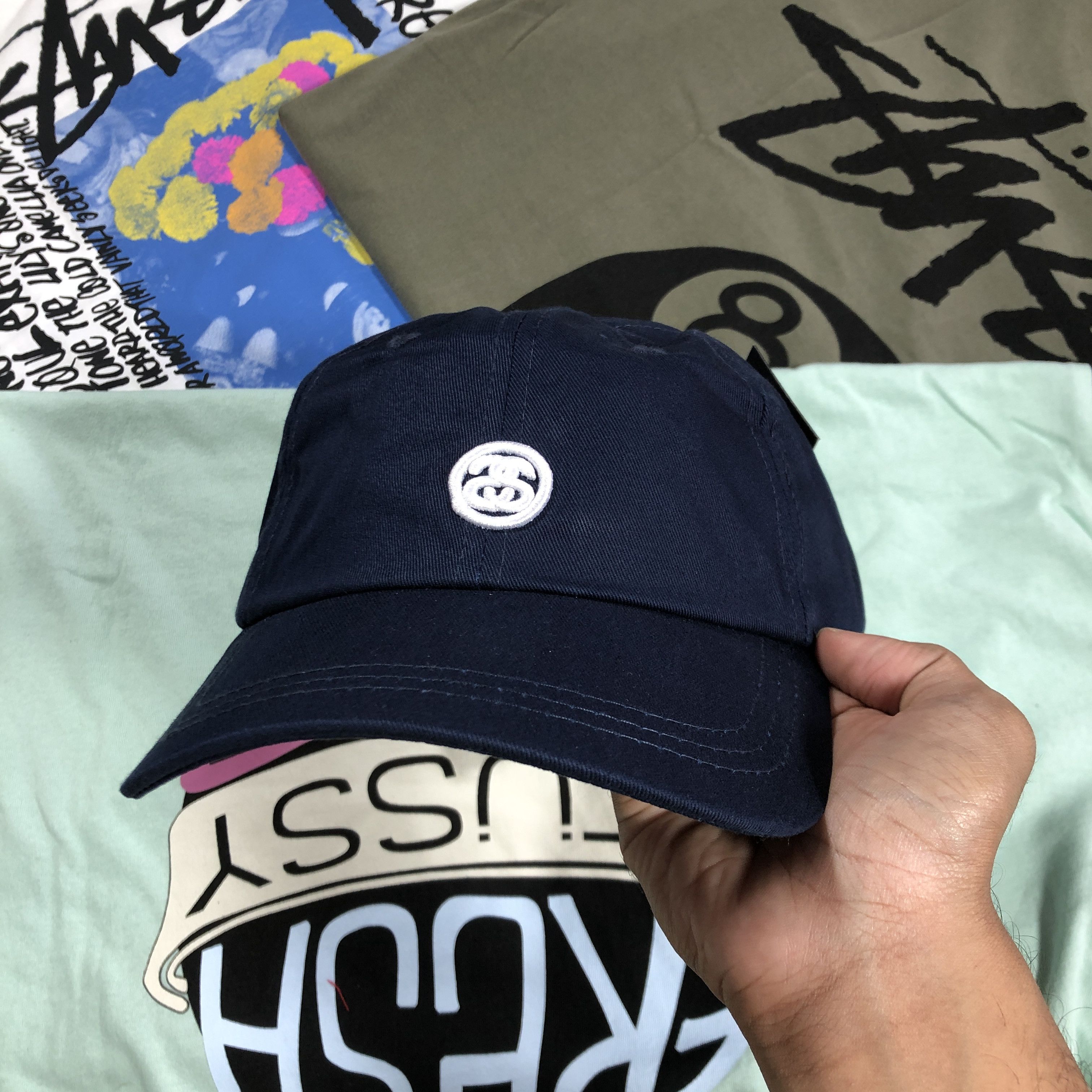 Stussy stussy ss logo cap hat navy Size ONE SIZE - 1 Thumbnail