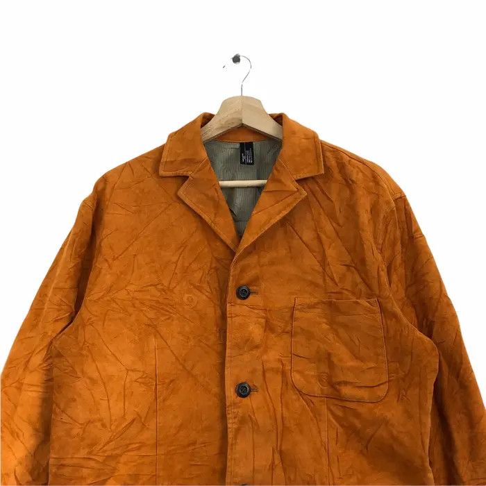 Hiroko Koshino Homme Vtg HIROKO KOSHINO HOMME 3 Button Suede Velvet Blazer Coat Size L / US 10 / IT 46 - 2 Thumbnail