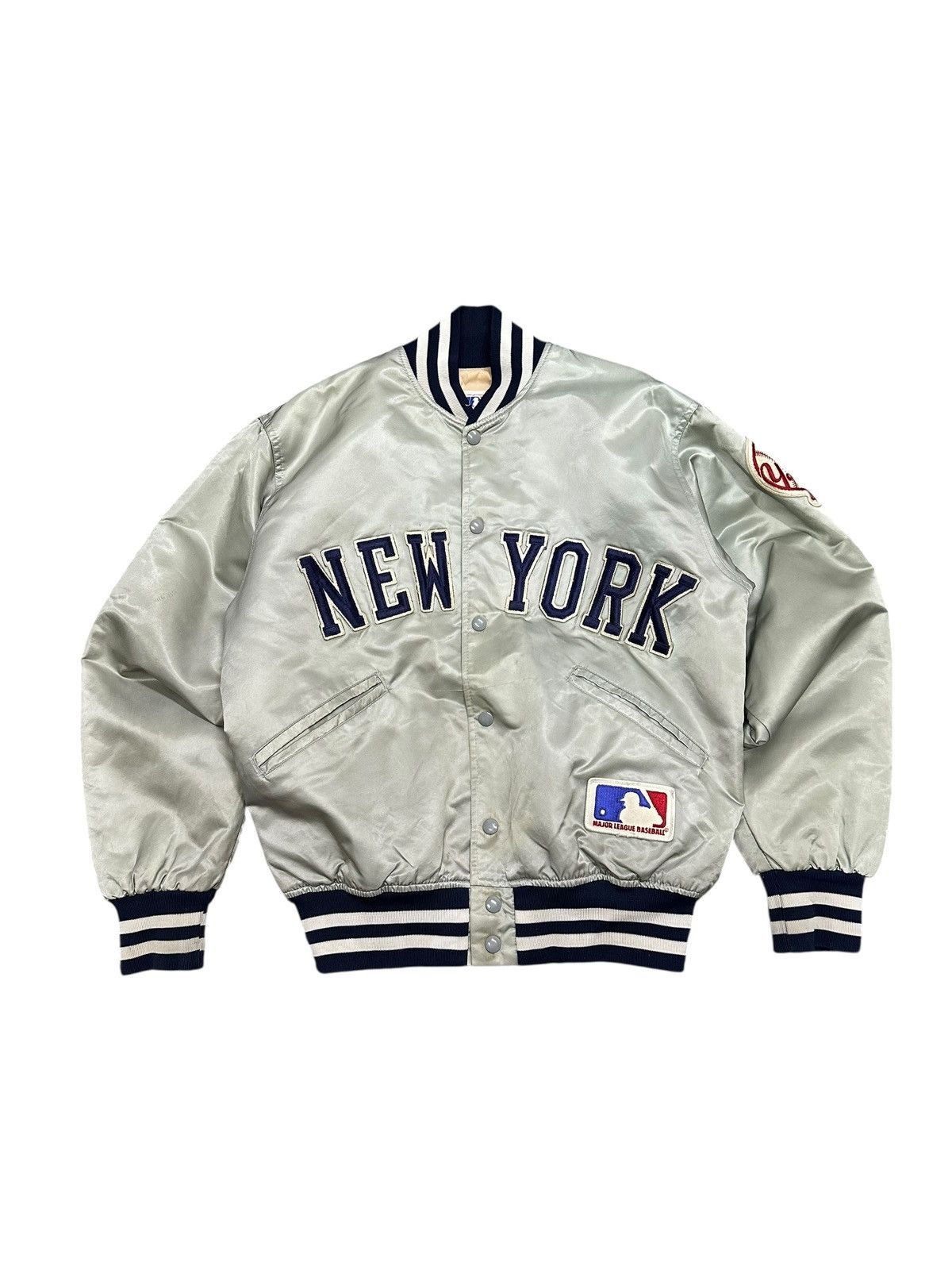 New York Yankees Vintage 80s New York Yankees By MLB Felco Varsity Jacket Size US M / EU 48-50 / 2 - 1 Thumbnail
