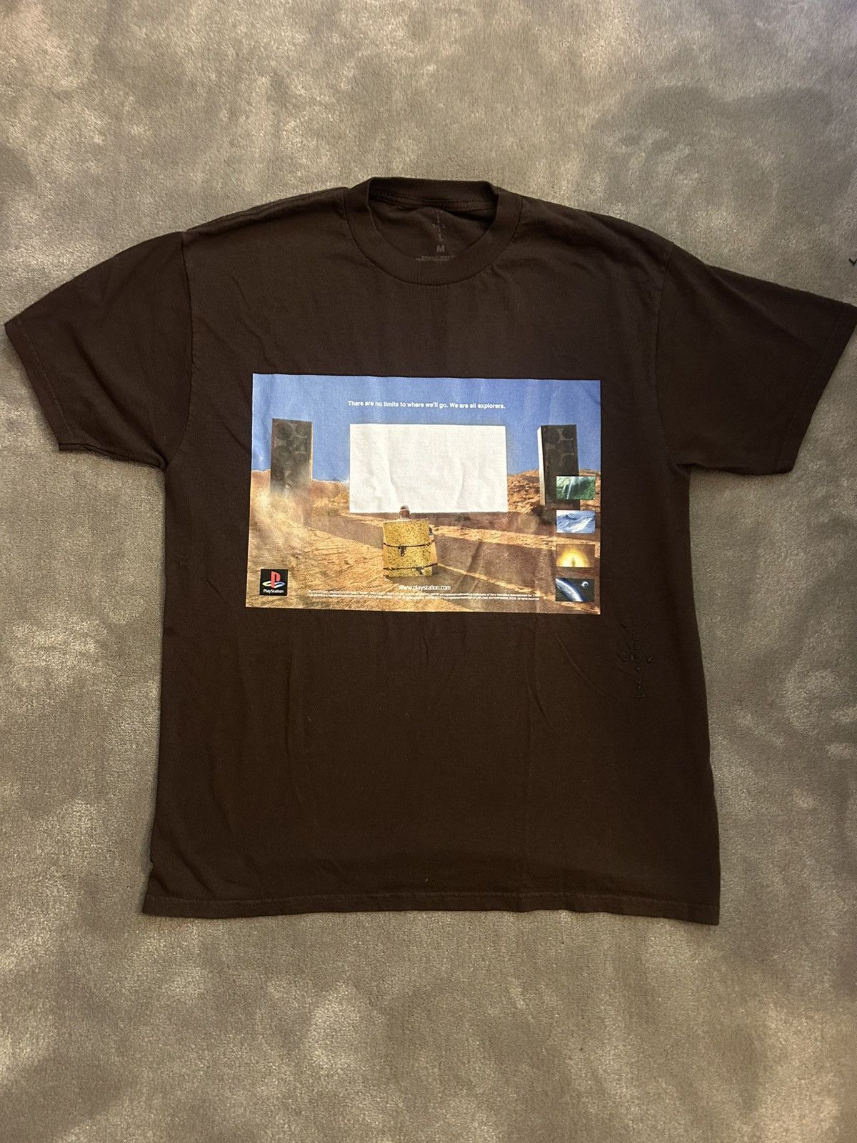 Travis Scott Cactus Jack by Travis Scott Monolith Day T-Shirt 'Brown' |  Grailed