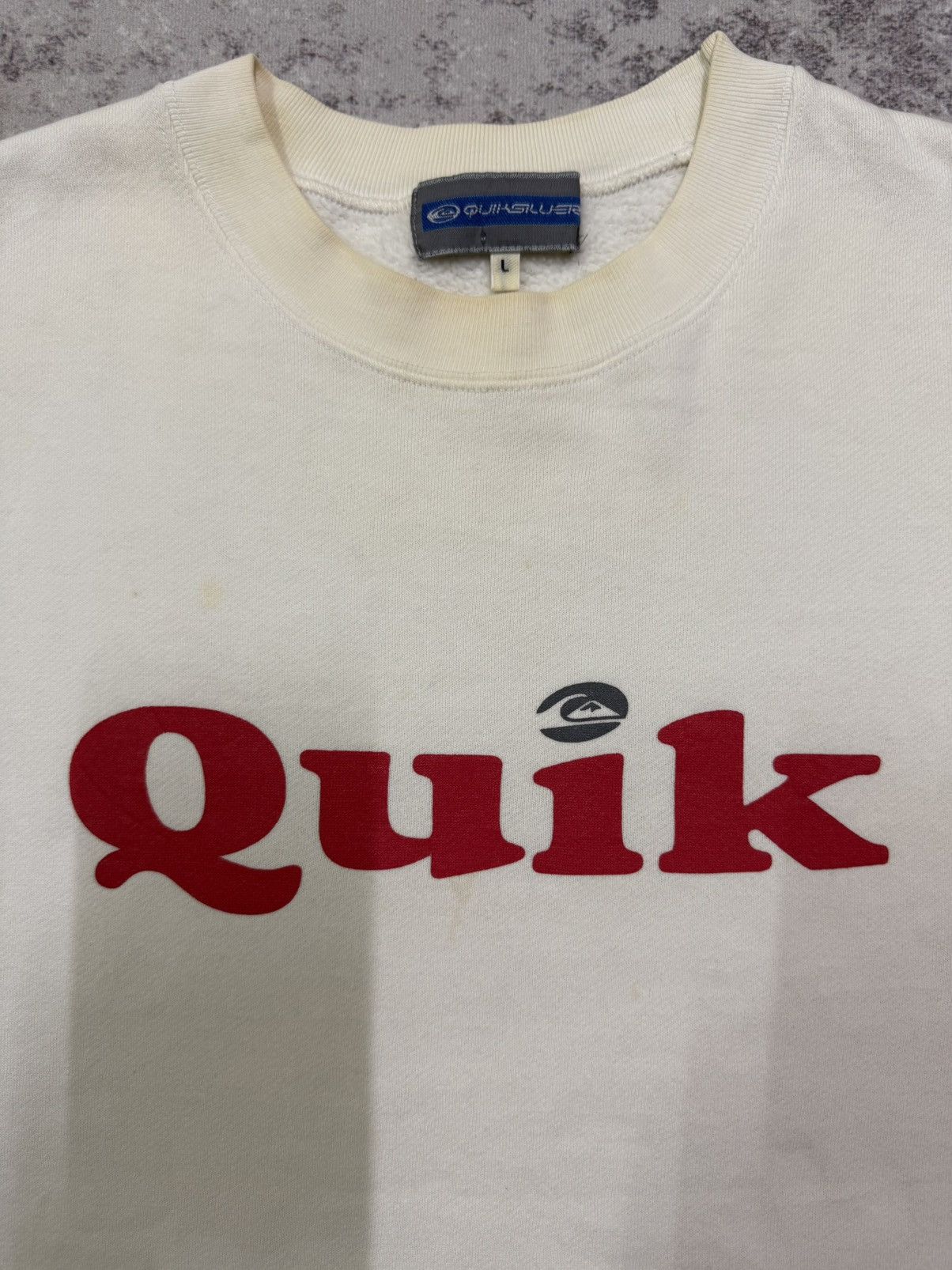 Quiksilver Vintage Quiksilver Spellout Logo Sweatshirt Size US L / EU 52-54 / 3 - 6 Thumbnail