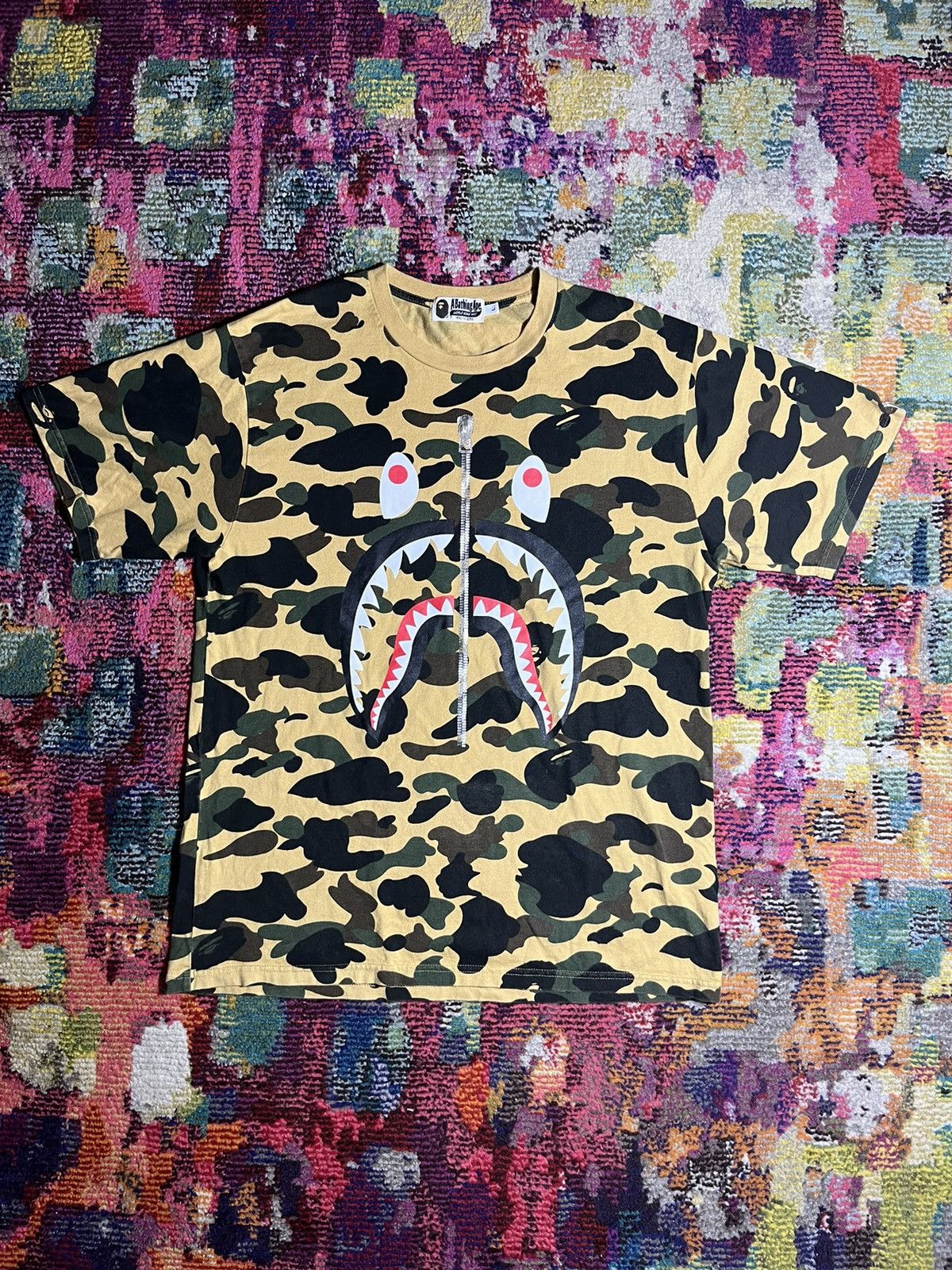 Bape Bape Shark Face Camo Shirt Large Size US L / EU 52-54 / 3 - 1 Thumbnail