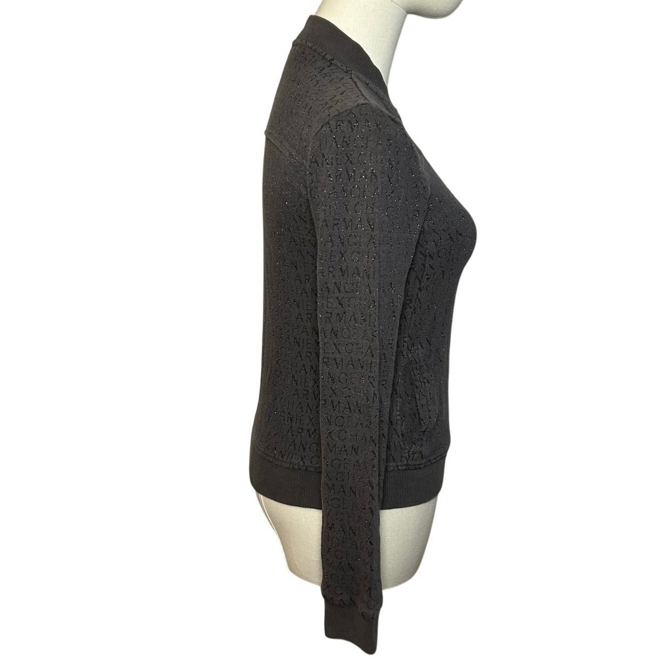 Armani Exchange Armani Exchange Gray Zip Mock Neck Athletic Jacket Small Size S / US 4 / IT 40 - 15 Thumbnail