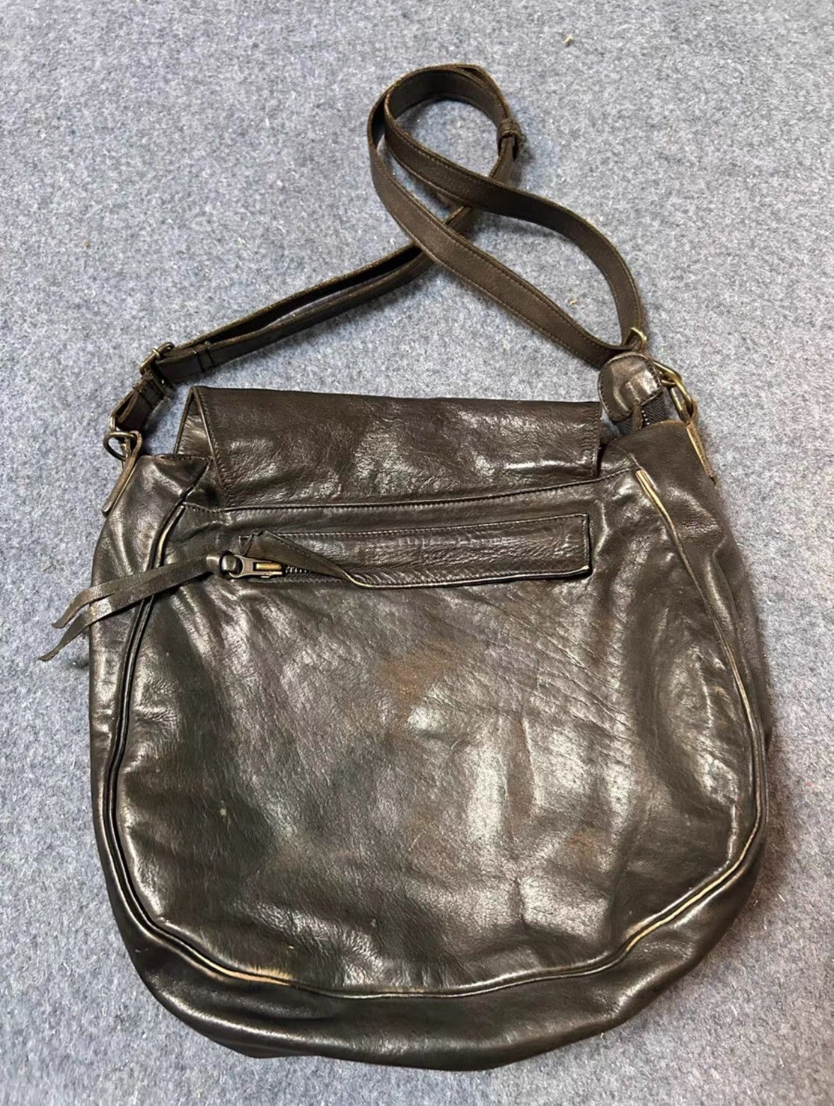 Other japanese archive style slouchy brown leather crossbody bag Size ONE SIZE - 4 Thumbnail