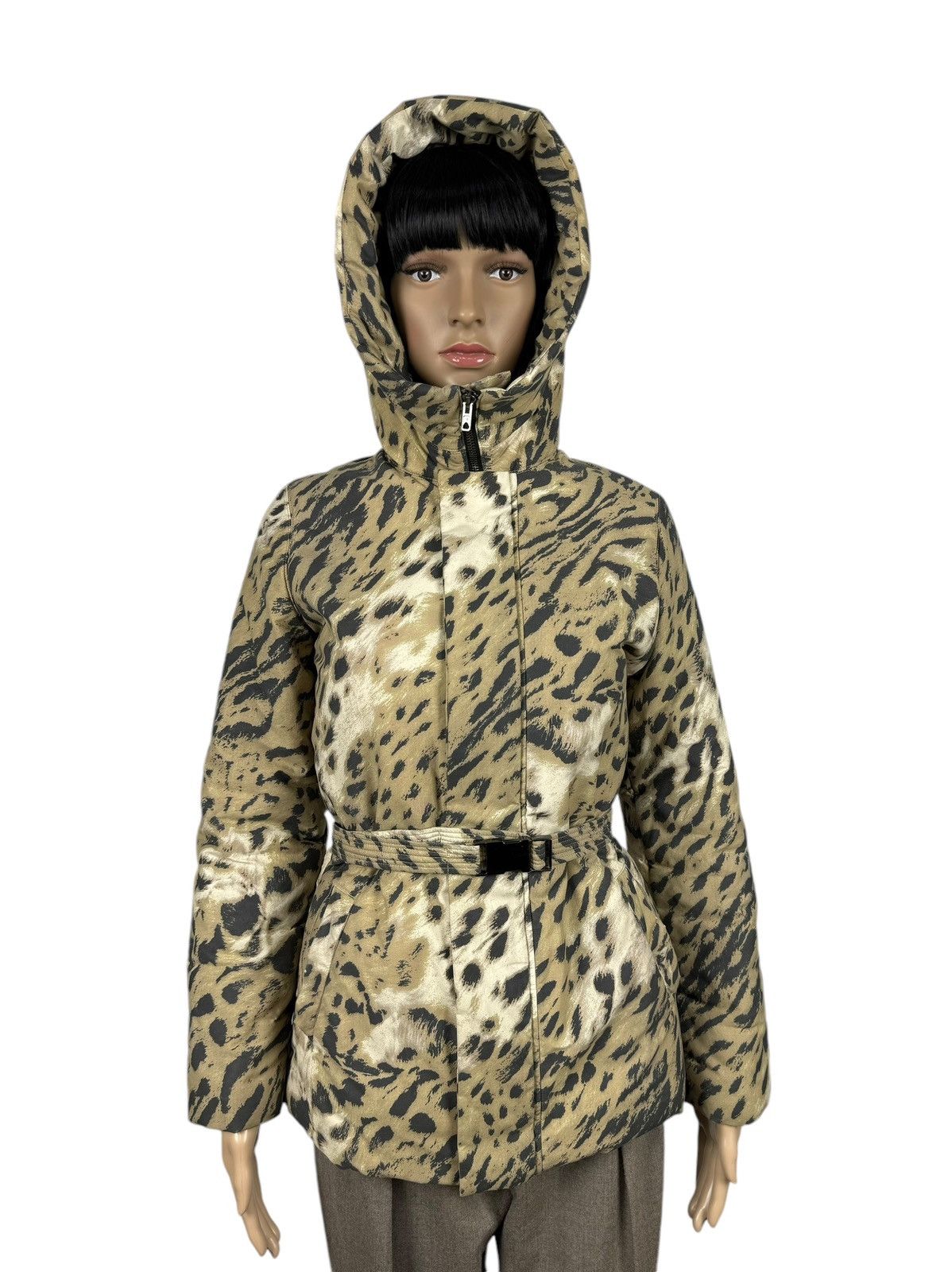 Jean Paul Gaultier Gaultier Junior Leopard Printed Parka Jacket Belted 14Anni Size XS / US 0-2 / IT 36-38 - 3 Thumbnail