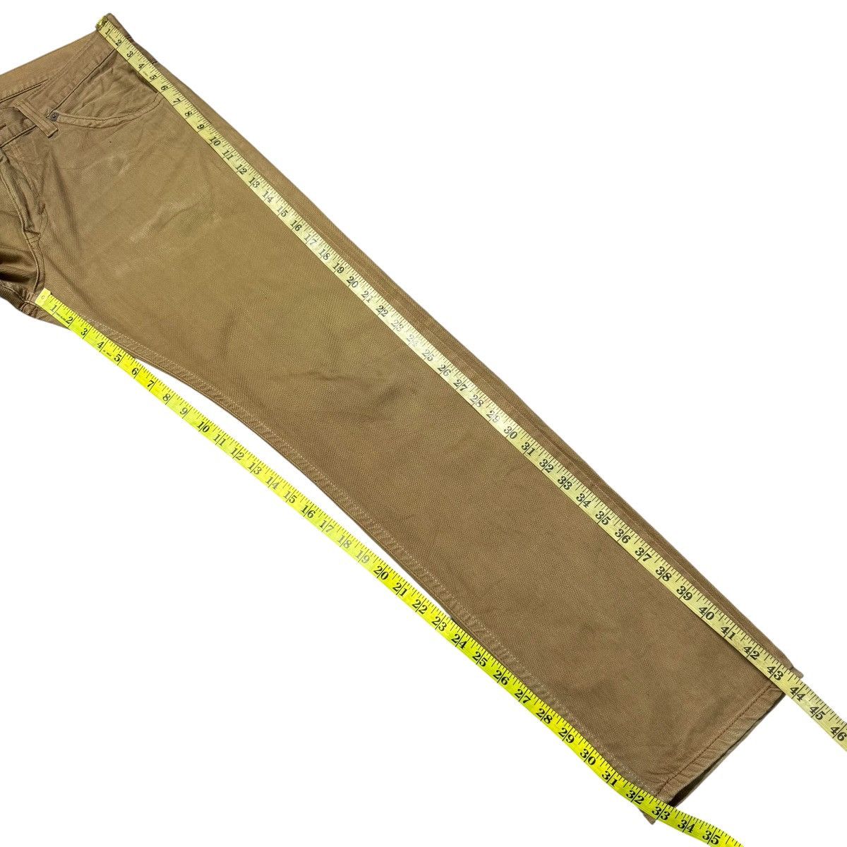 Edwin Vintage Edwin XVS403 Leather Pocket Brown Denim Jeans Size US 34 / EU 50 - 18 Thumbnail