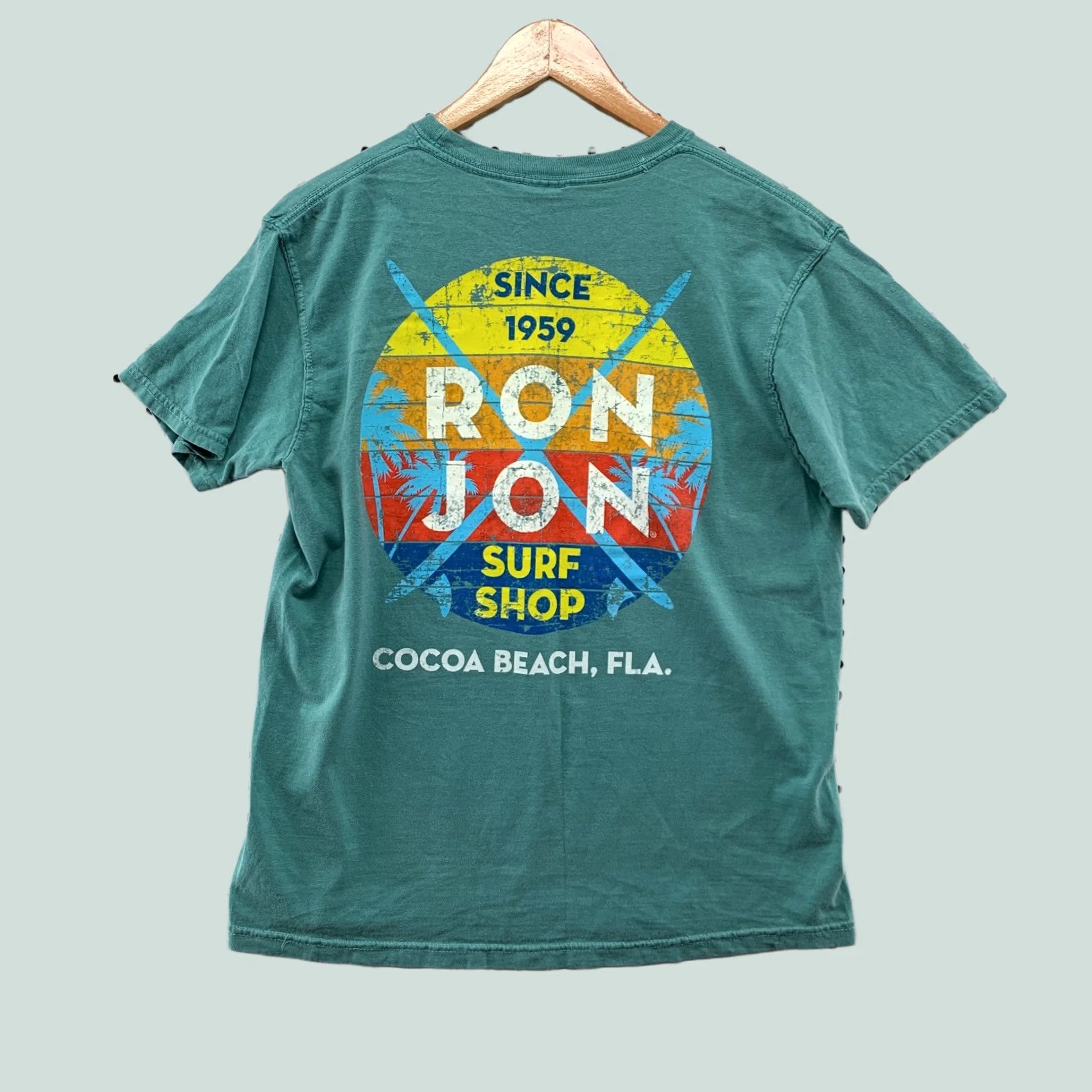 Ron Jon Surf Shop Ron Jon Surf Shop Shirt Mens Medium Blue Cocoa Beach Florida 19x25.5 Size US M / EU 48-50 / 2 - 1 Thumbnail