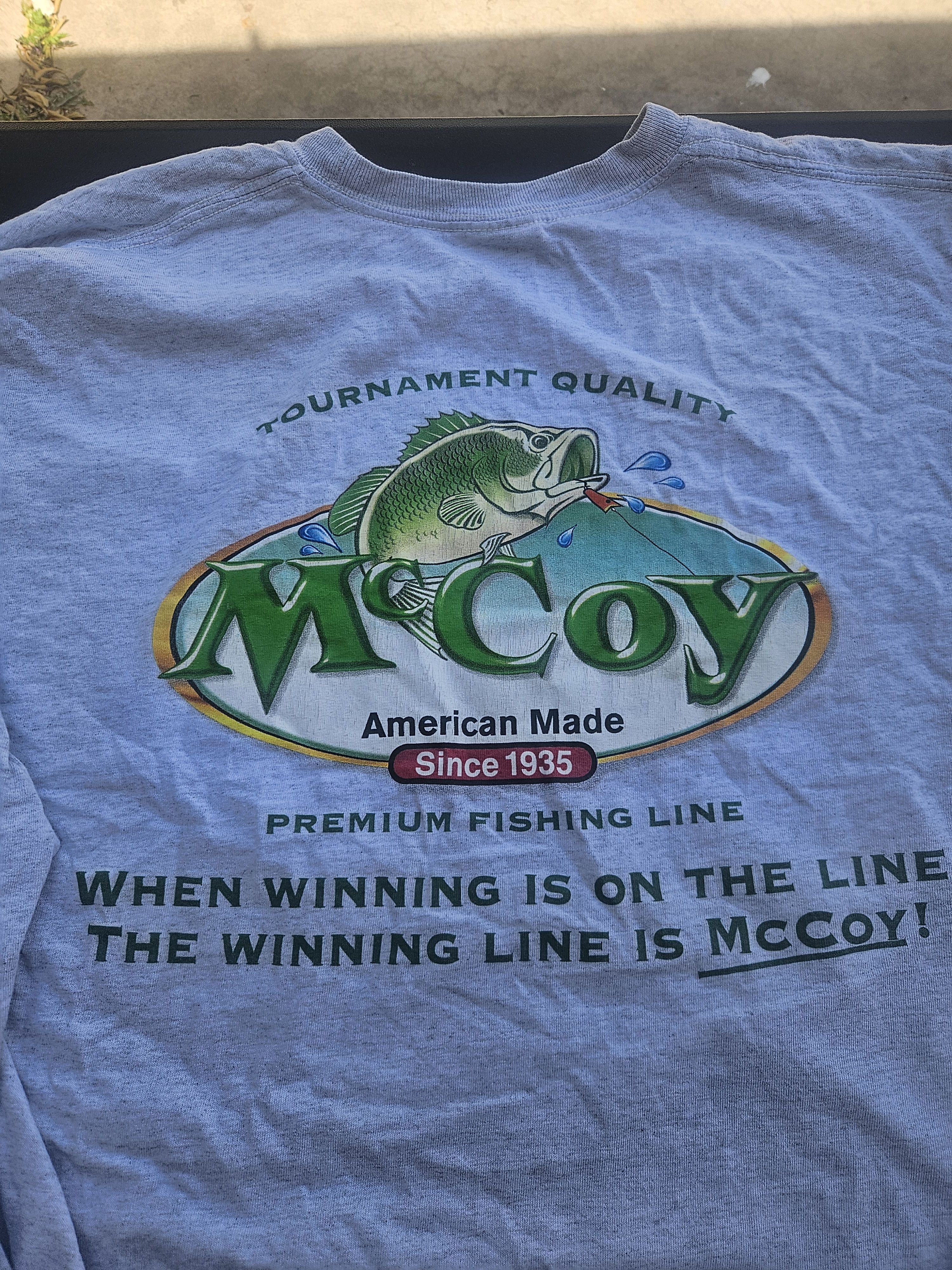 Gildan McCoy Fishing Line Y2K Long Sleeve Graphic Gildan Tee Size US XXL / EU 58 / 5 - 4 Thumbnail