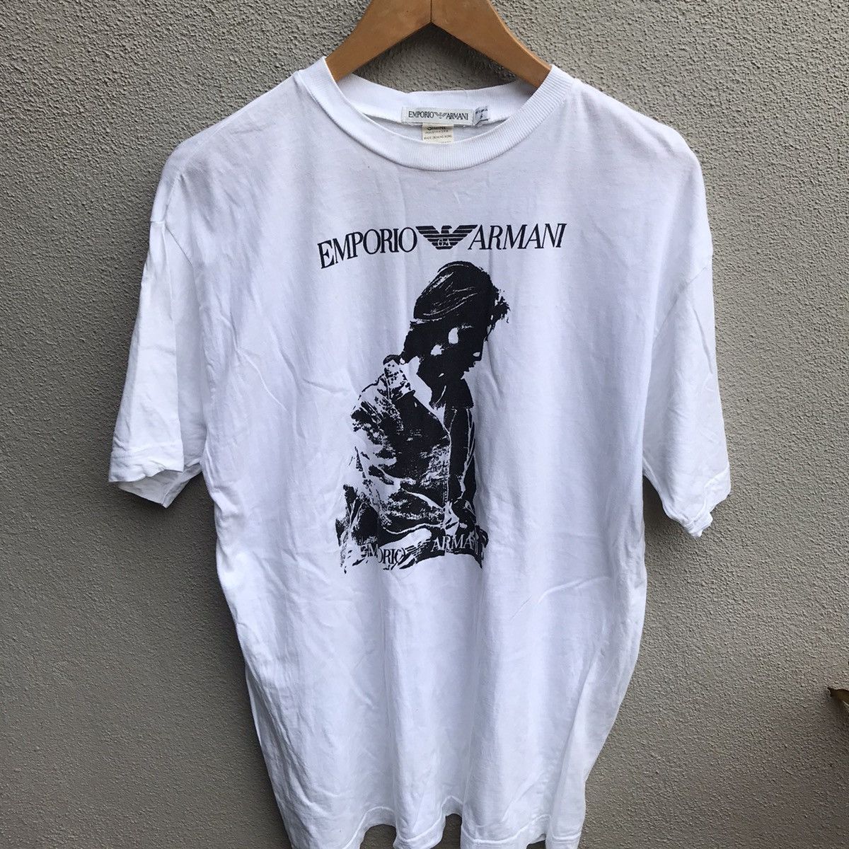 Emporio Armani Vintage 90s EMPORIO ARMANI photo tee actor Size US M / EU 48-50 / 2 - 2 Thumbnail