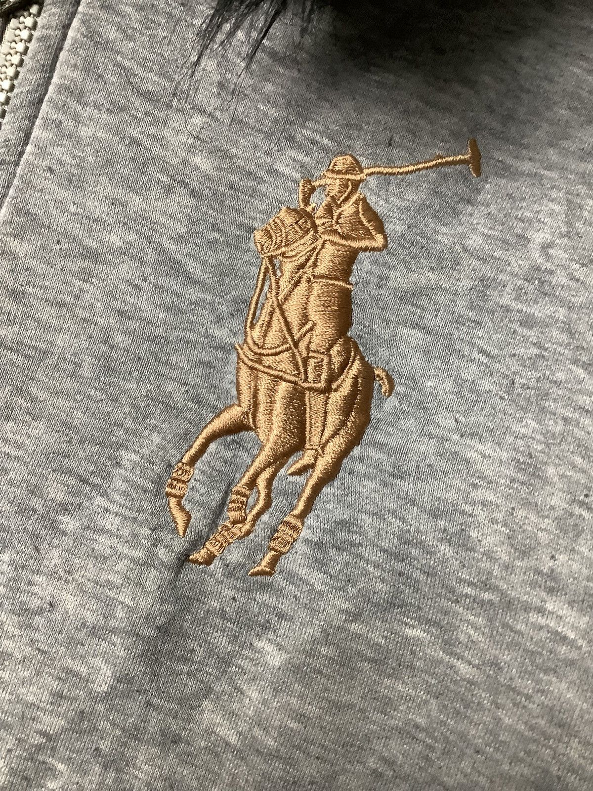 If Six Was Nine × Le Grande Bleu (L.G.B.) × Polo Ralph Lauren Polo Ralph Lauren Zipper Fur Faux If6w9 Hoodie Style Size US M / EU 48-50 / 2 - 3 Thumbnail