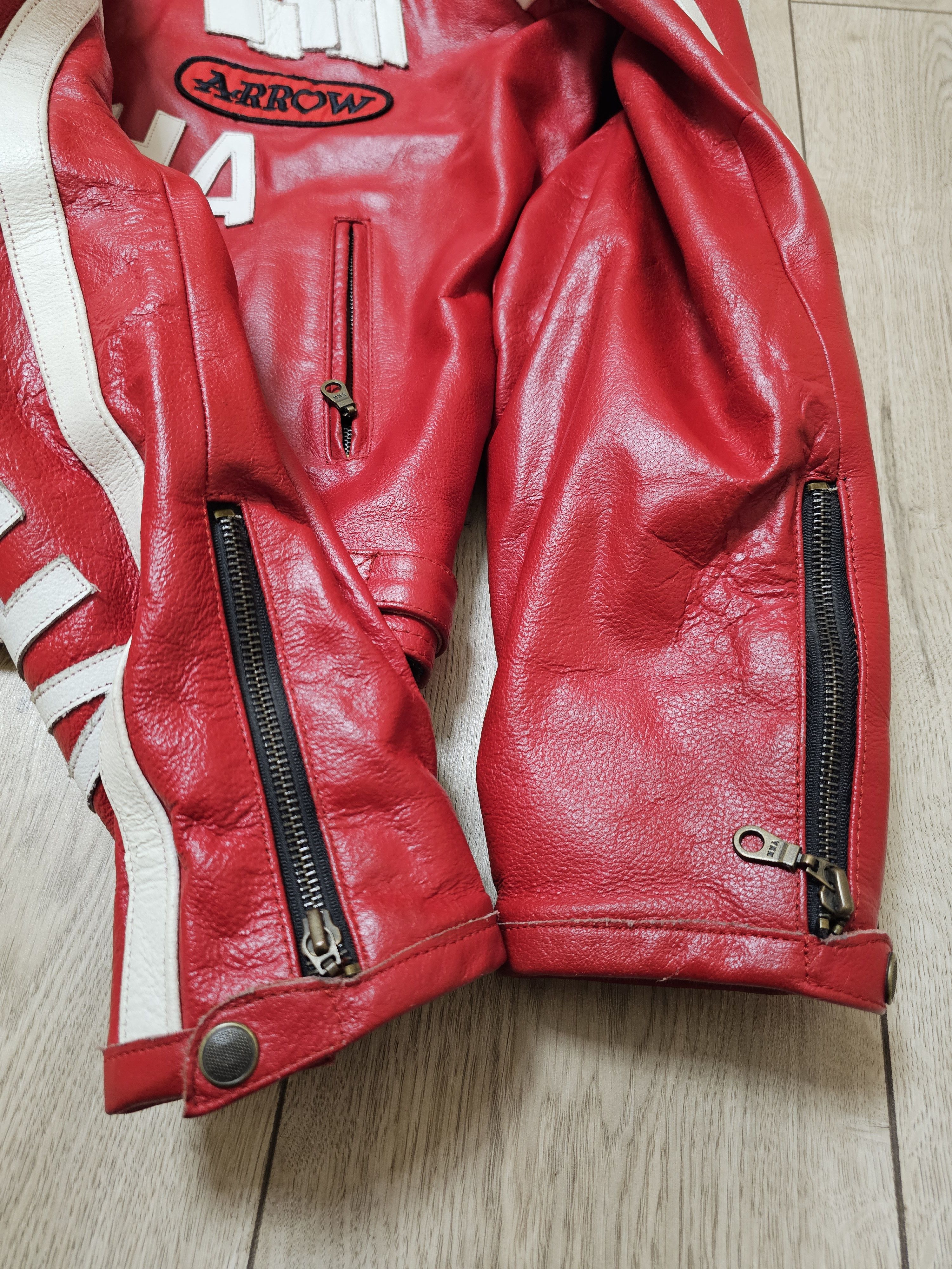 Yamaha YAMAHA RACING TEAM VINTAGE LEATHER JACKET YAMAHA JACKET 90s Size US L / EU 52-54 / 3 - 10 Thumbnail
