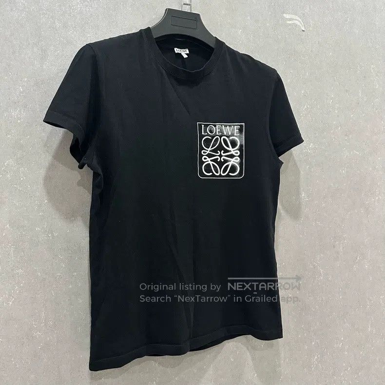 Loewe Loewe Embroidered Logo Printed Fake Pocket Round Neck Shor Size XXS / US 00 / IT 34 - 3 Thumbnail