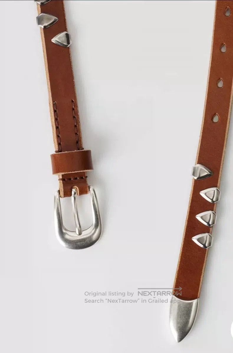Our Legacy Our Legacy Caramel Leather Studded Belt. Size ONE SIZE - 2 Thumbnail