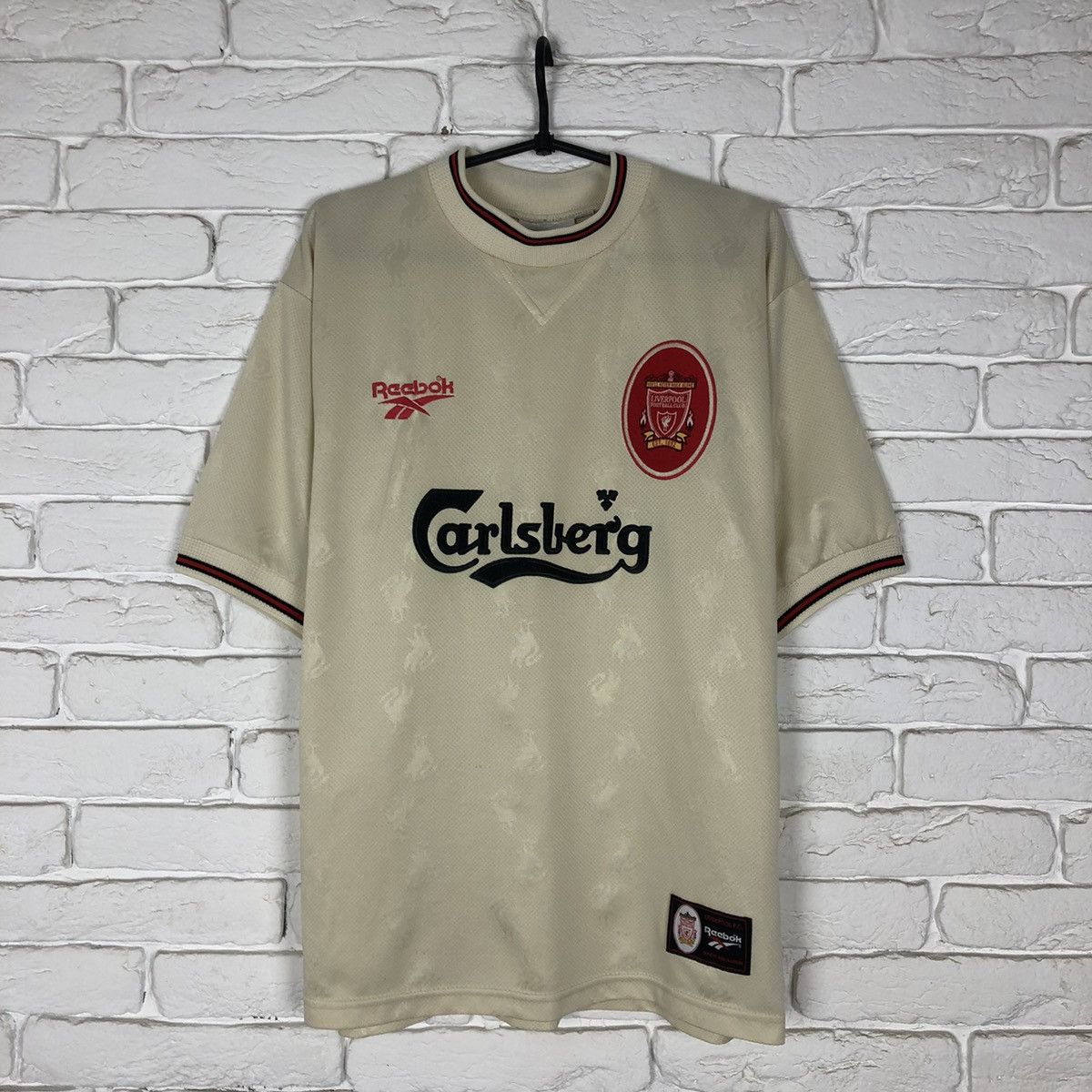 Reebok Liverpool 1996 1997 away vintage soccer jersey Size US L / EU 52-54 / 3 - 1 Thumbnail