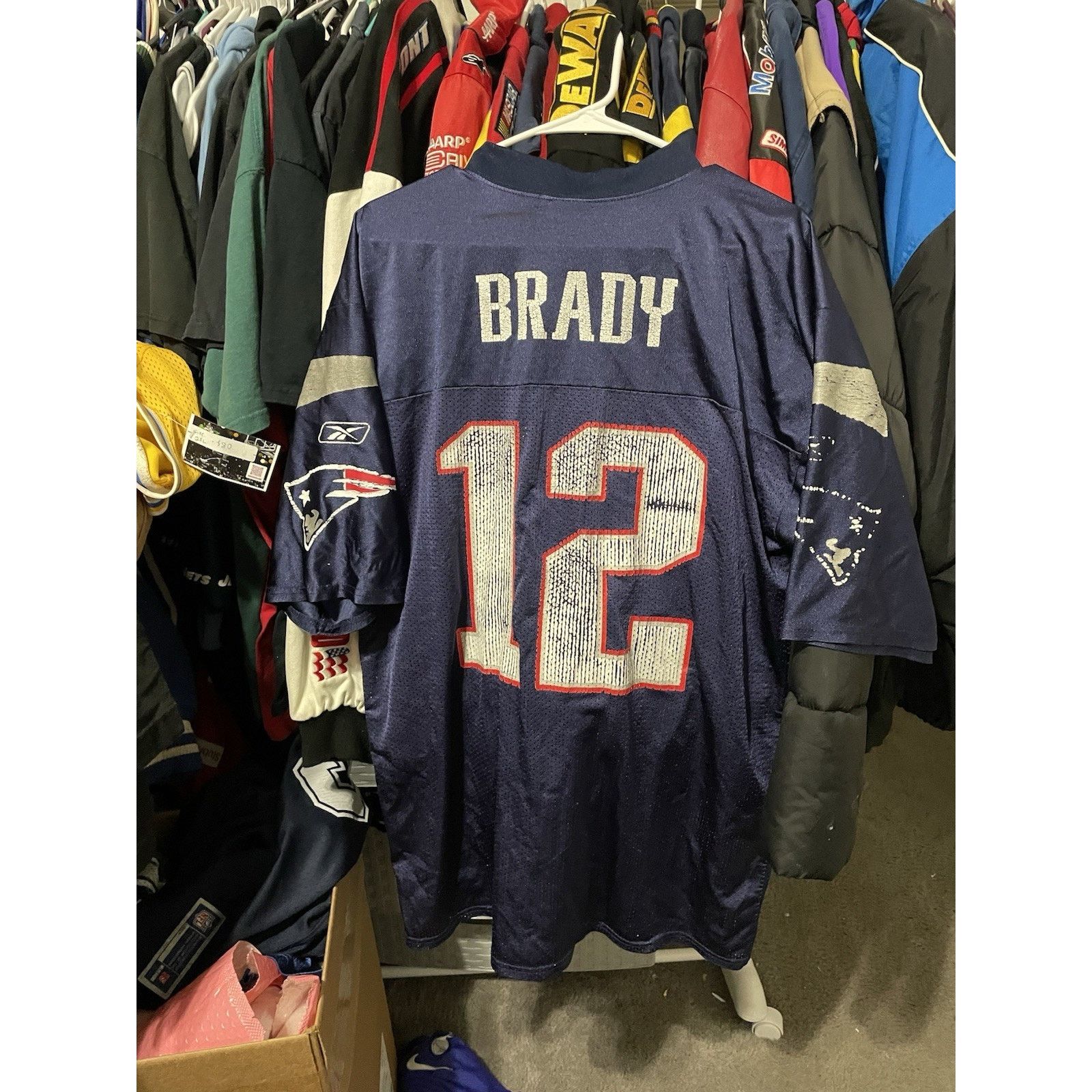 Reebok Size L-Reebok Tom Brady New England Patriots Home Jersey NFL Size US L / EU 52-54 / 3 - 2 Thumbnail