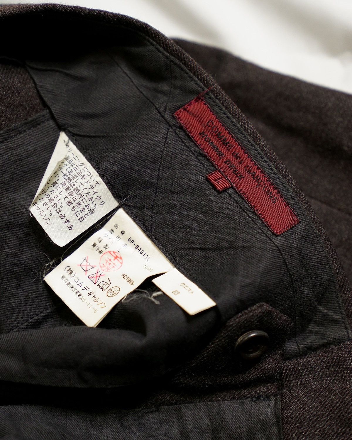 Comme des Garcons × Comme des Garcons Homme Plus Comme Des Garçons Homme Plus CDG Wool Shirts Size US 31 - 4 Thumbnail