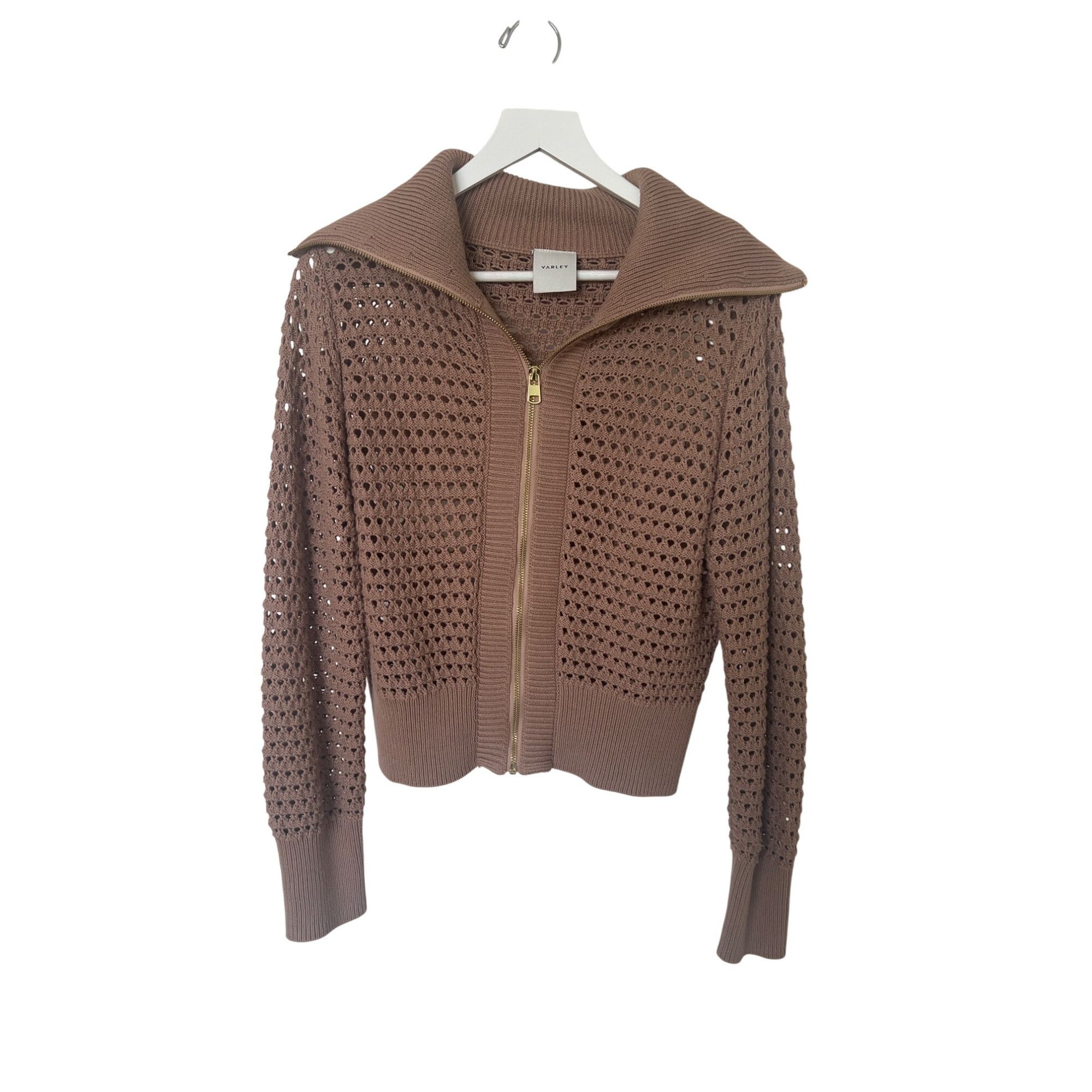 Varley Varley Eloise Cedar Full Zip Knit Jacket Size XS / US 0-2 / IT 36-38 - 2 Thumbnail