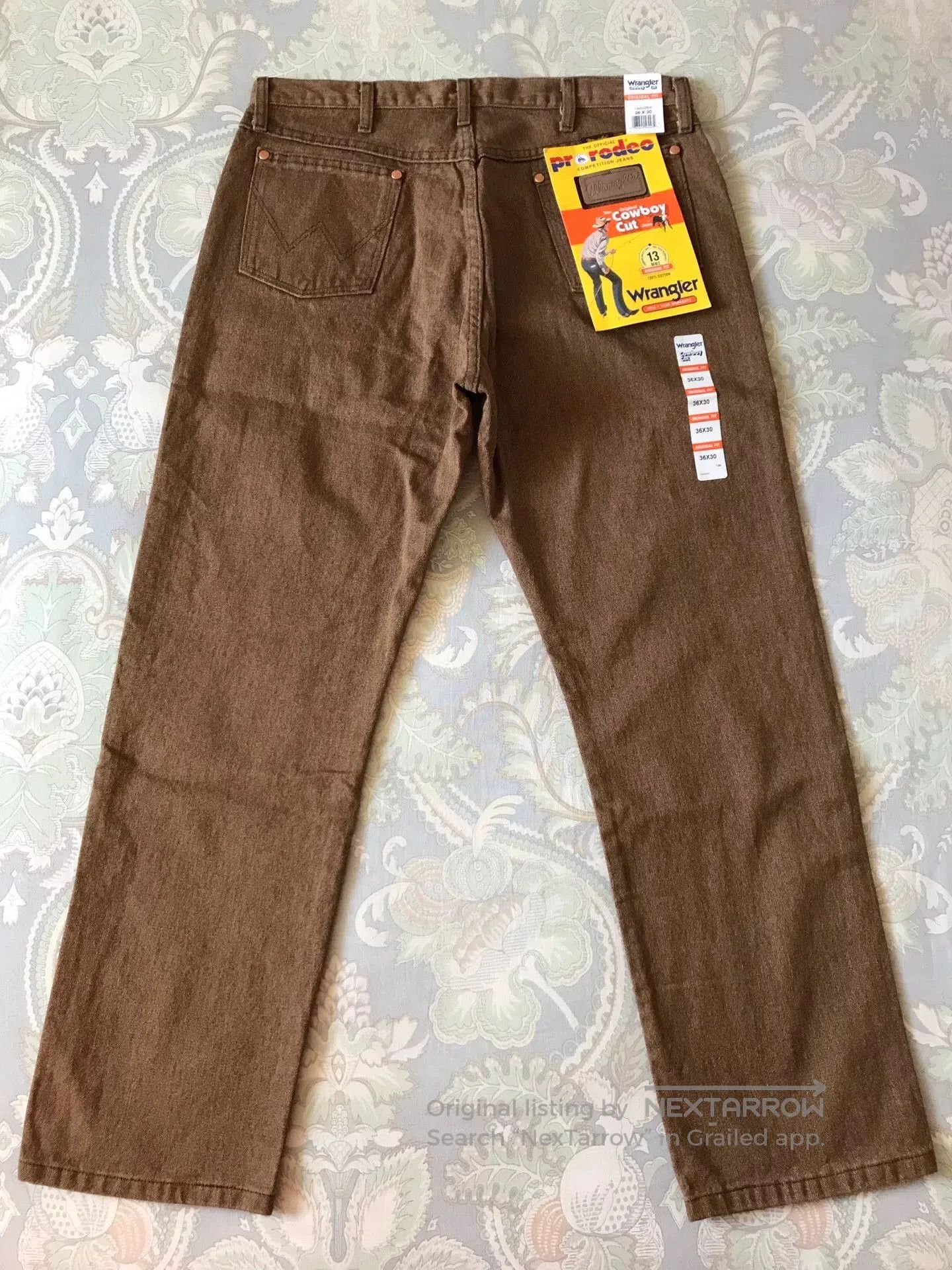 Wrangler Wrangler 13MWZ Brown Jeans W36L30. Size US 36 / EU 52 - 3 Thumbnail