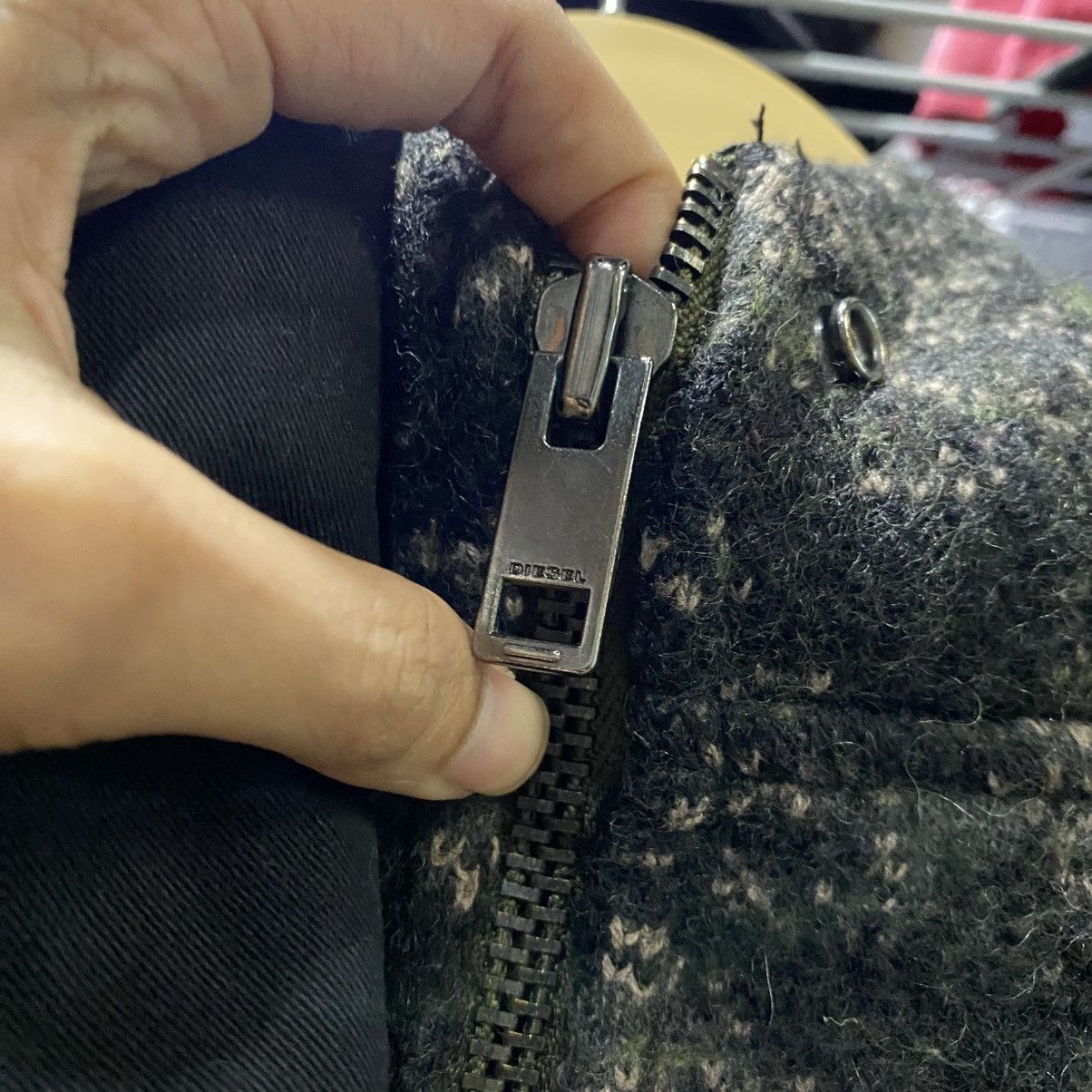 Diesel × Vintage Vintage 90s Diesel Wool Blend Camouflage Coat Jackets Size US S / EU 44-46 / 1 - 9 Thumbnail