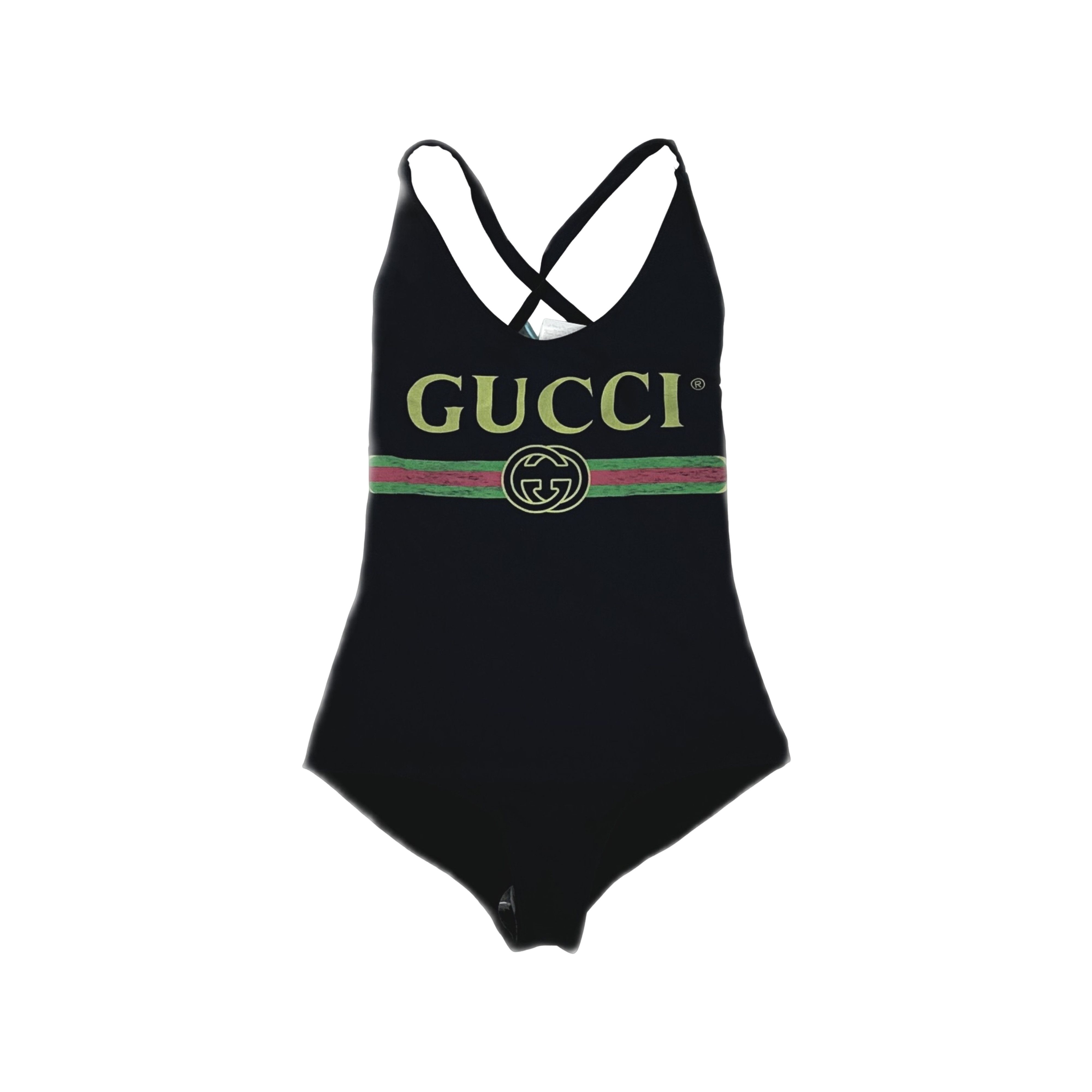 Gucci Gucci Logo Print Stripe Bodysuit Size XS Size XS / US 0-2 / IT 36-38 - 1 Thumbnail