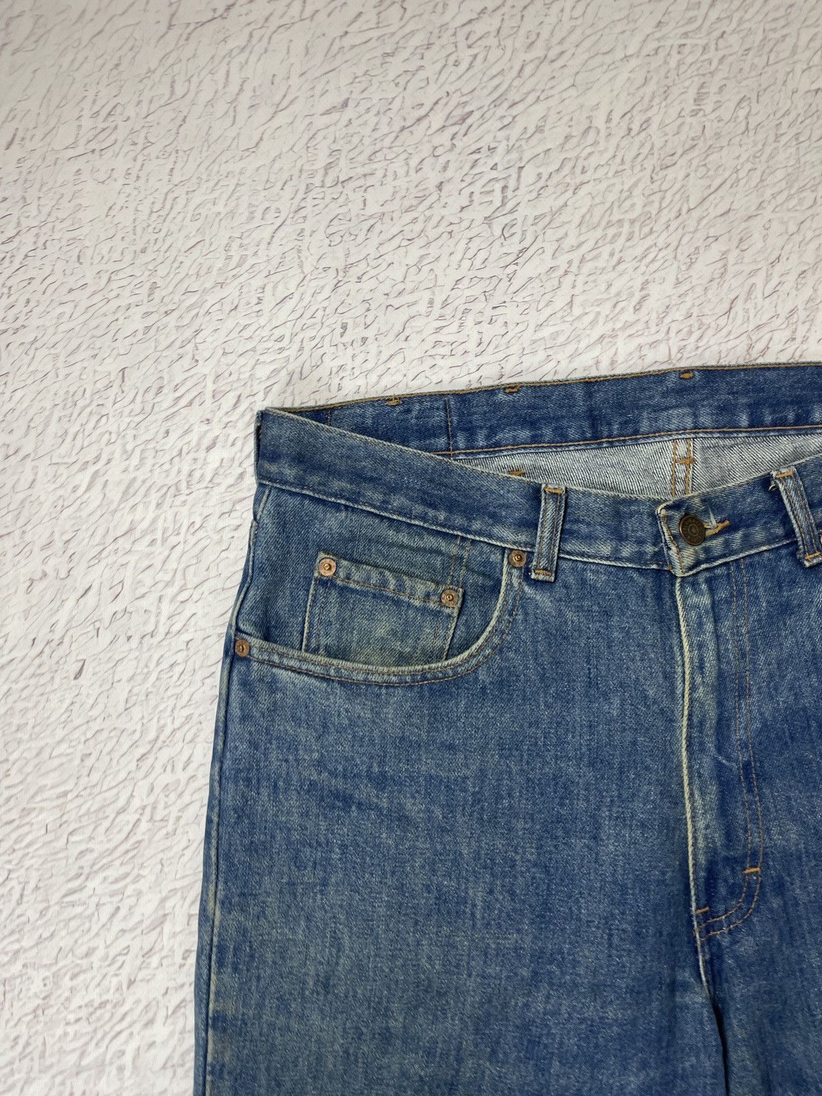 Polo Ralph Lauren Polo Ralph Lauren vintage made in USA faded denim jeans Size US 35 - 7 Thumbnail