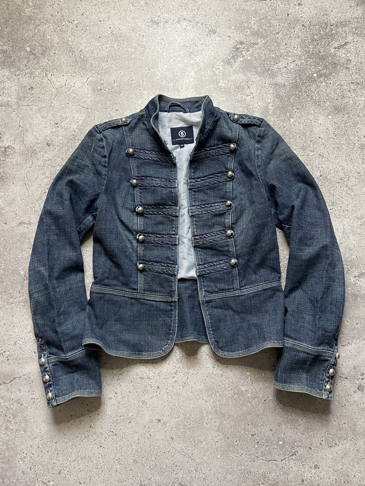 Bogner Bogner Metal Rib Button Napoleon Style denim jacket Size XS / US 0-2 / IT 36-38 - 2 Thumbnail