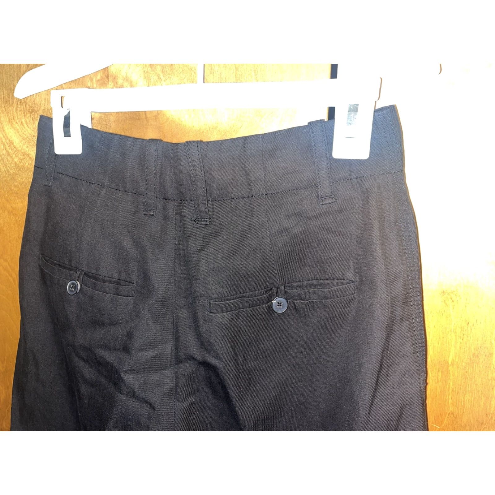 Vince Vince Womens High Rise Crop Wide Leg Pants Culottes Black Size 0 Size 25" / US 0 / IT 36 - 7 Thumbnail