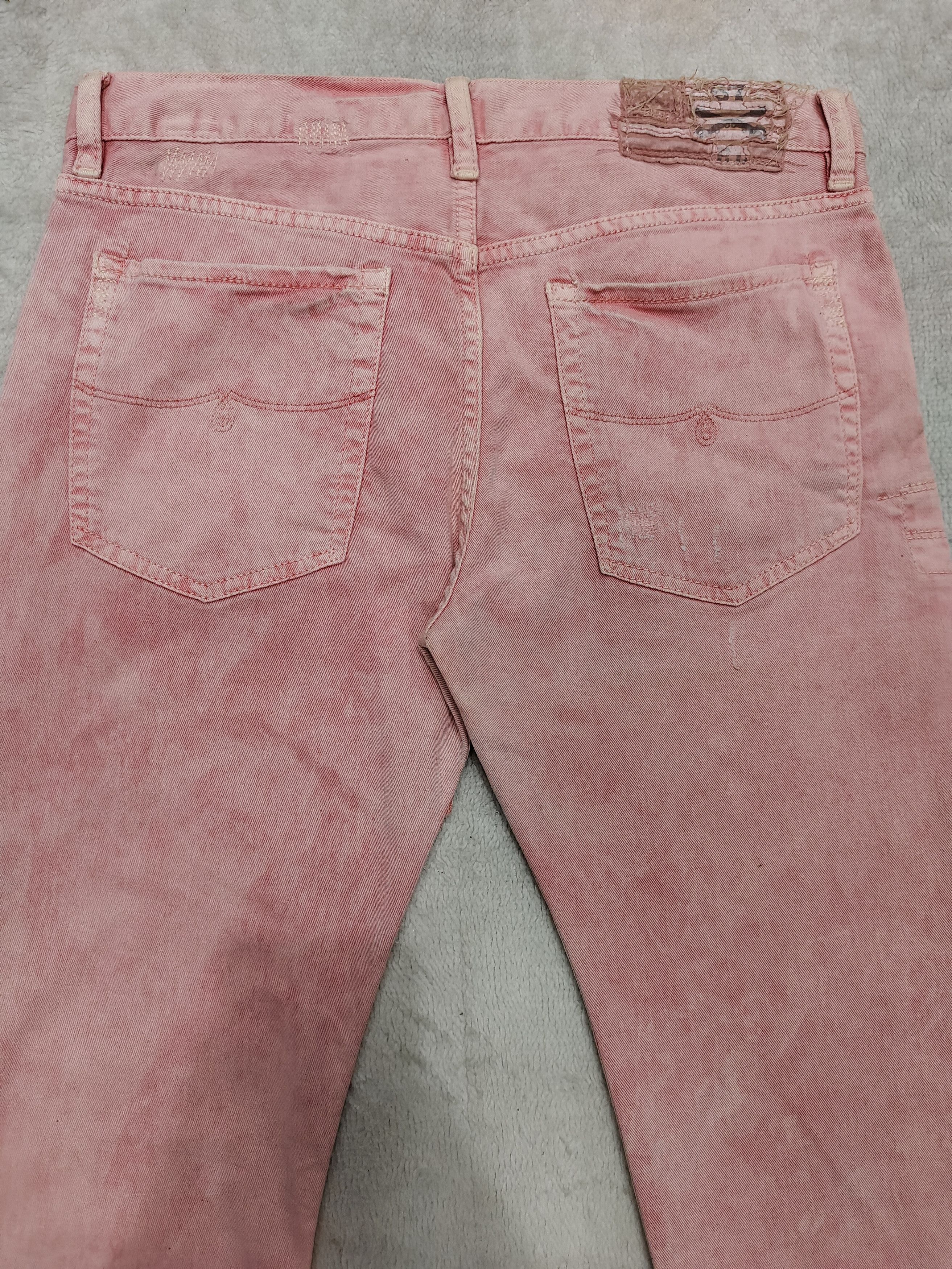 Polo Ralph Lauren SICK🔥Ralph Lauren Pacthwork Distressed Jeans Size US 30 / EU 46 - 5 Thumbnail