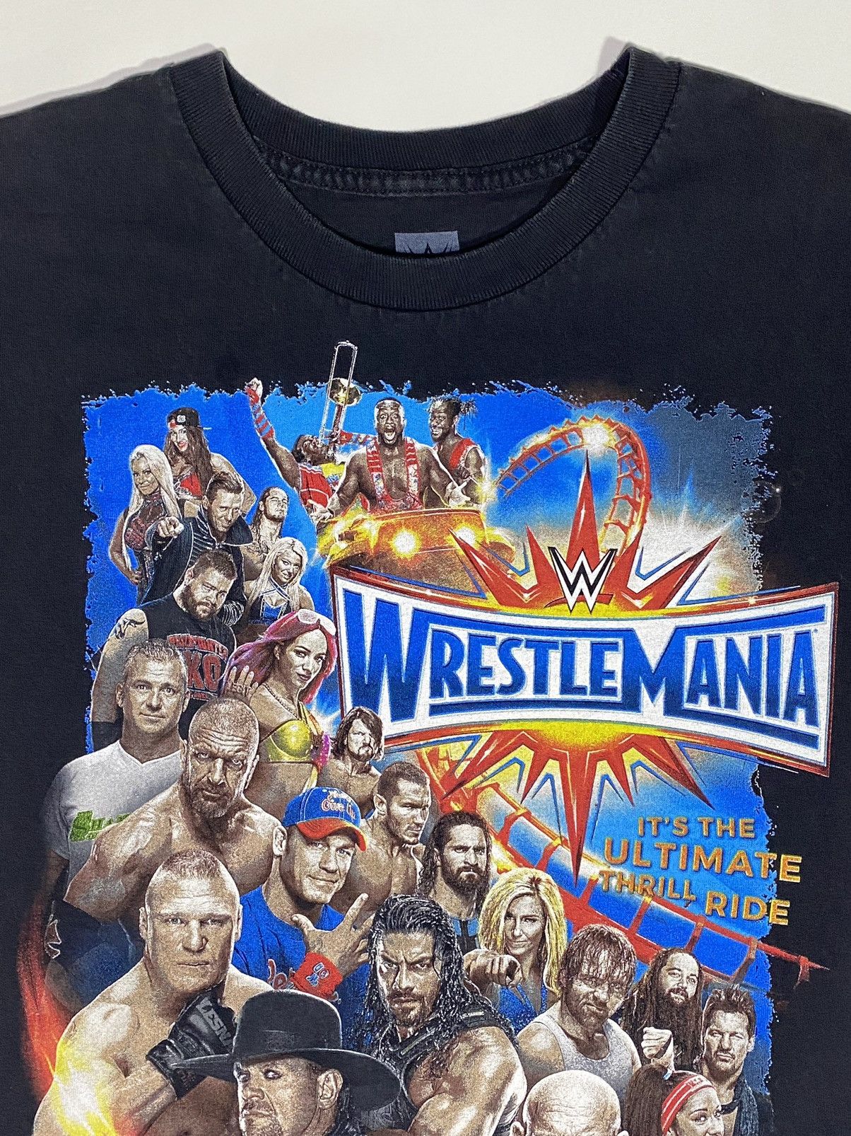 Vintage × WWE Wrestlemania 2017 (Orlando, FL) t shirt (sz Boys L) Size US S / EU 44-46 / 1 - 6 Thumbnail