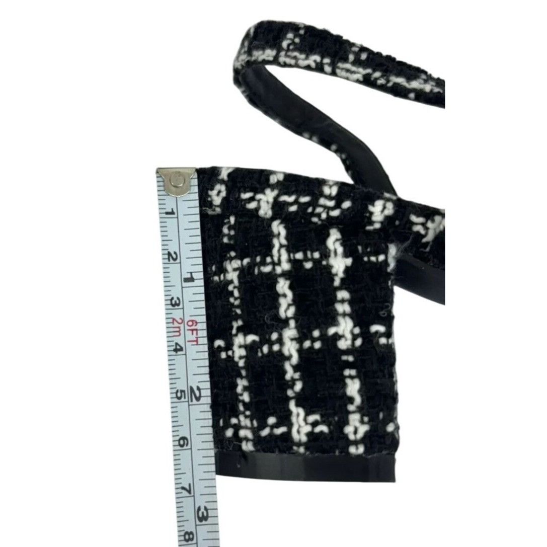 Other LILIANA / Kaya-3/ Black & White / Tweed / Block / Heel Sling Size US 8.5 / IT 38.5 - 5 Thumbnail