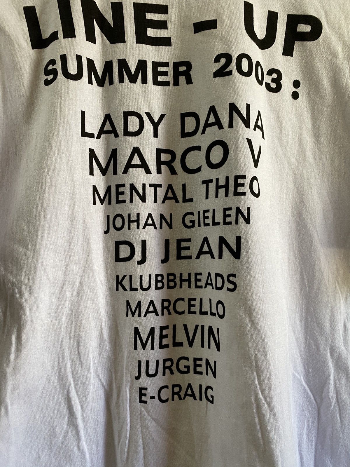 Rap Tees Vintage 00s Mallorca Lineup Summer 2003 Electronics Rave Dj Size US M / EU 48-50 / 2 - 10 Thumbnail