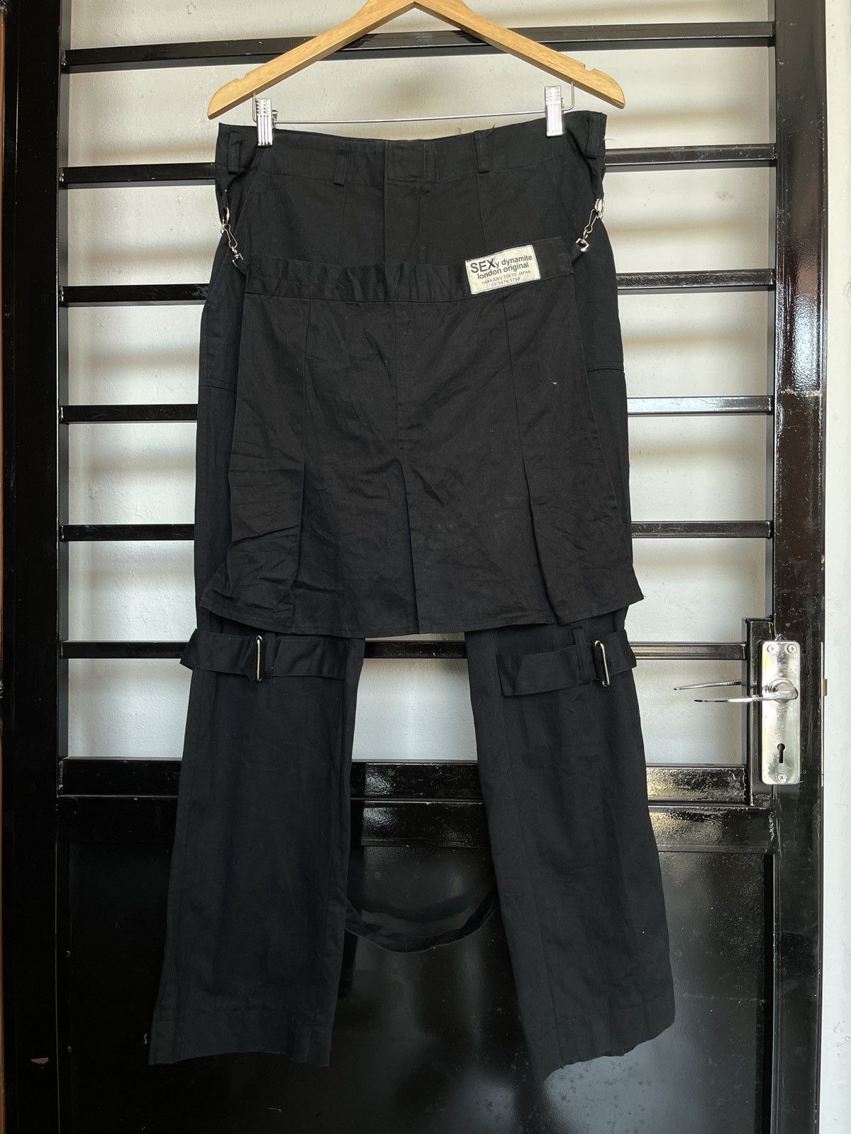 image of If Six Was Nine Vintage Sexy Dymamite London Punk Style Bondage Pants in Black, Men's (Size 33)