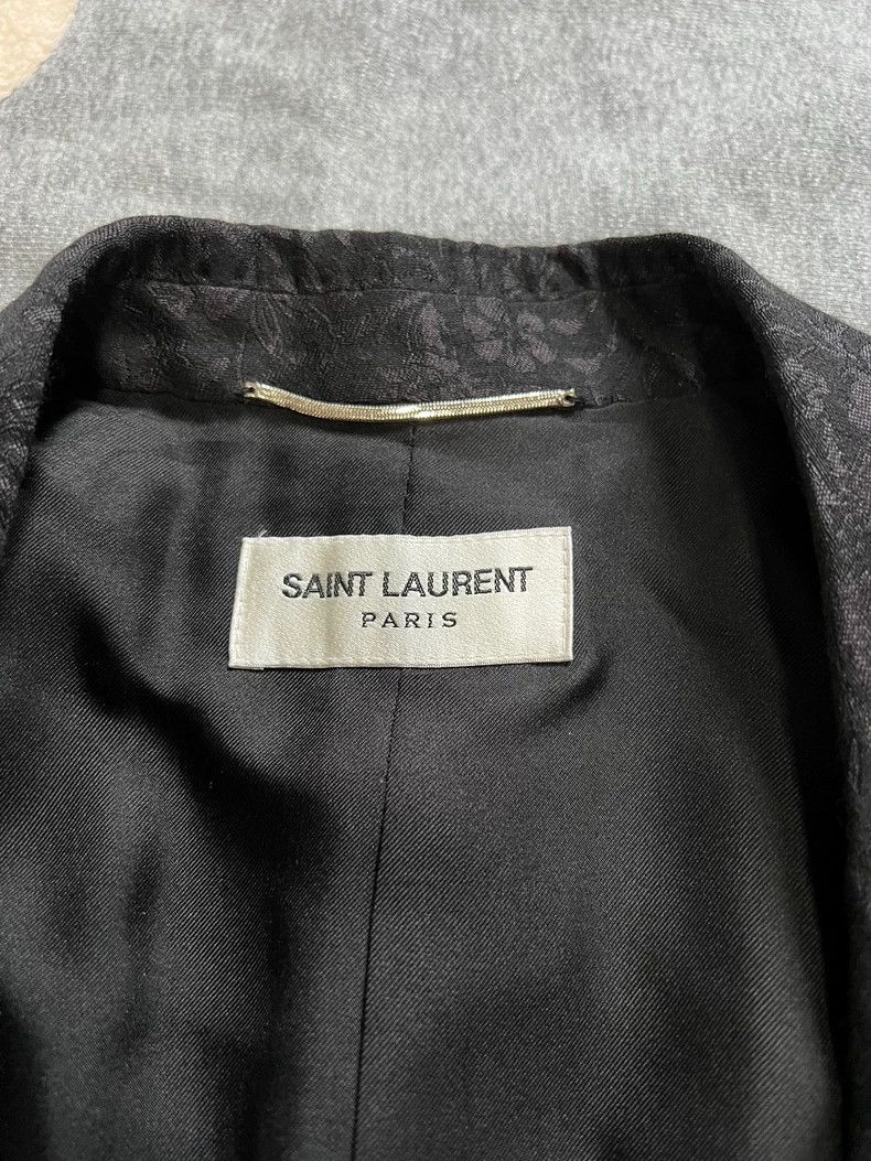 Saint Laurent Paris Saint laurent paris 20 Show Dark Jacquard blazer 2506-Nexta Size 48R - 3 Thumbnail