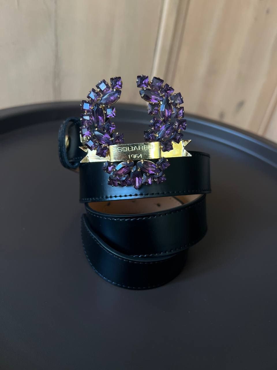 Dsquared2 Vintage Dsquared crystal buckle logo belt Size ONE SIZE - 5 Thumbnail