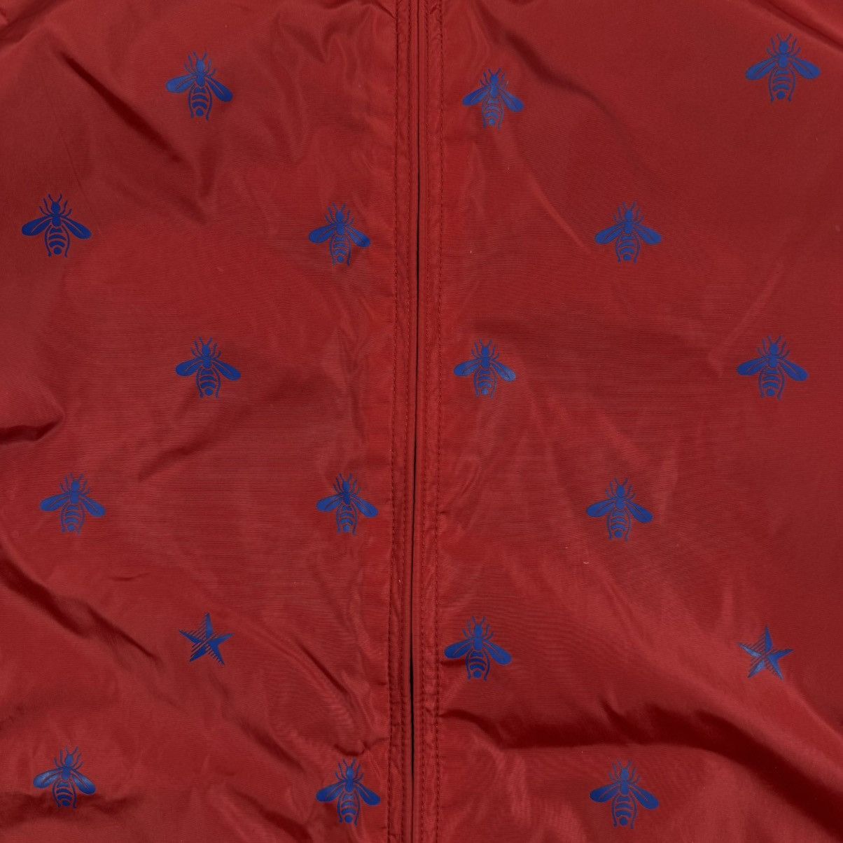 Gucci Gucci Bee And Star Print Windbreaker ‘Red’ Jacket Size US M / EU 48-50 / 2 - 2 Thumbnail