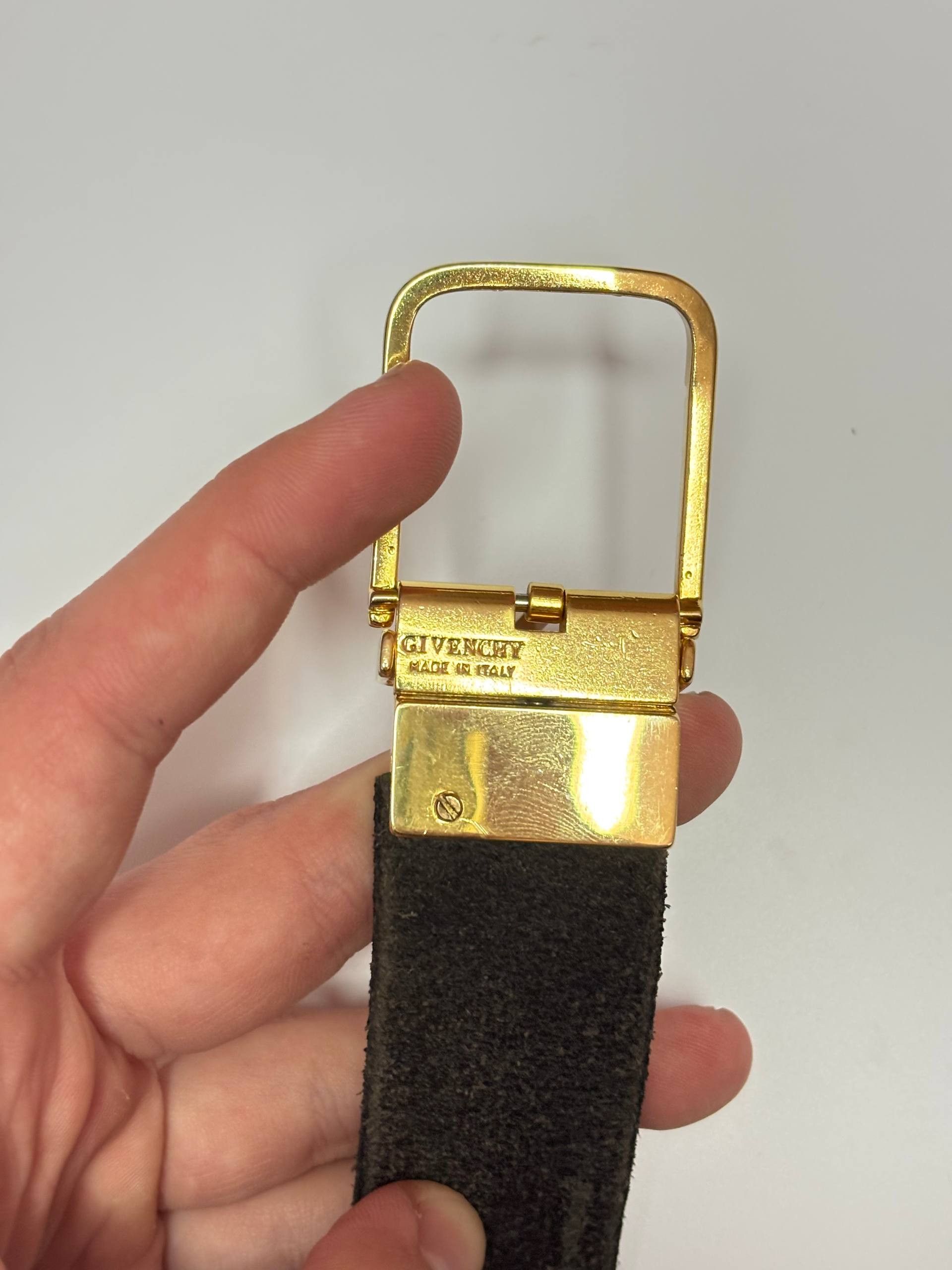 Givenchy 🔗 Givenchy Leather Belt — Gold Buckle Edition Size ONE SIZE - 2 Thumbnail