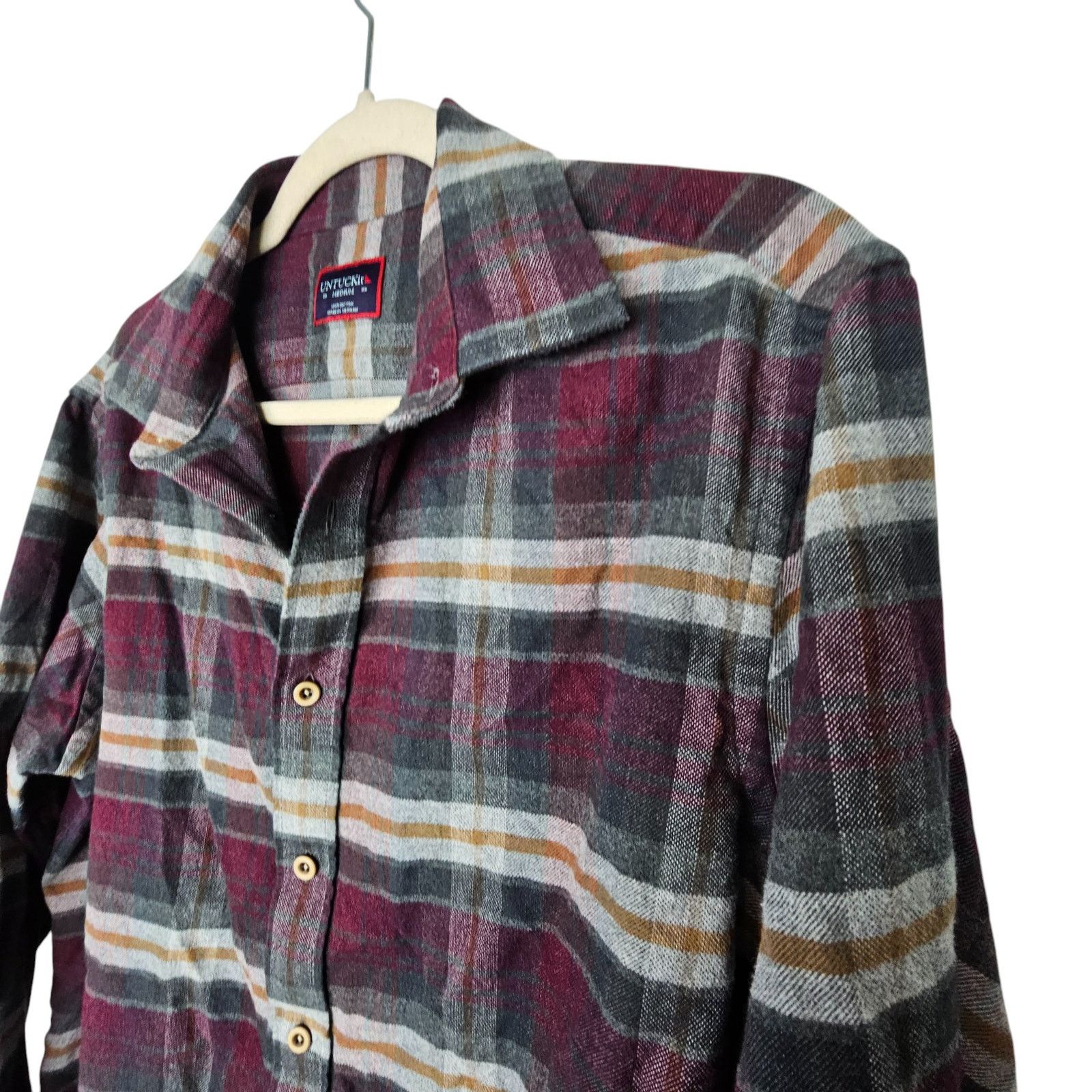UNTUCKit UNTUCKit Mens Greyton Flannel Shirt Plaid M Gorpcore Weekend Size US M / EU 48-50 / 2 - 5 Thumbnail