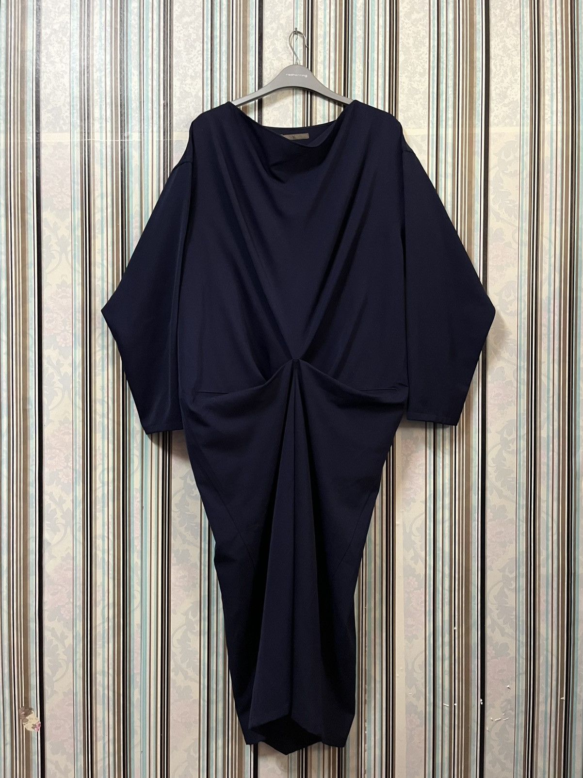 Y's 1970s Yohji Yamamoto cocoon twist asymmetry dress #F4 Size M / US 6-8 / IT 42-44 - 3 Thumbnail